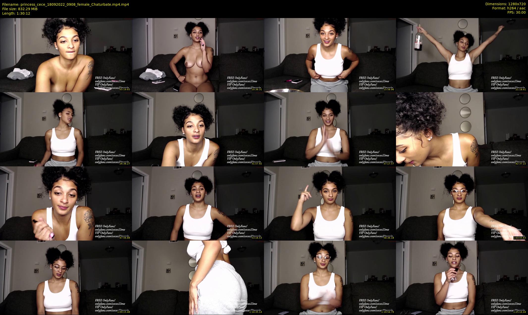 princess_cece — 91 minute Chaturbate female cam show recording, 720p, Sep 18, 2022