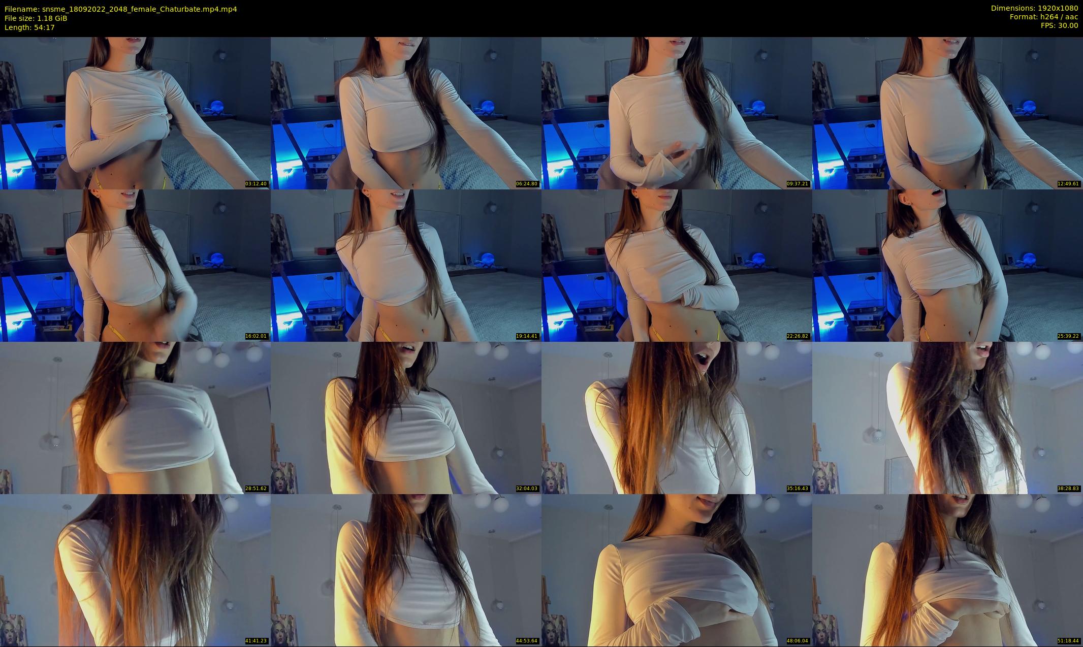 snsme — 55 minute Chaturbate female cam show recording, 1080p, Sep 18, 2022