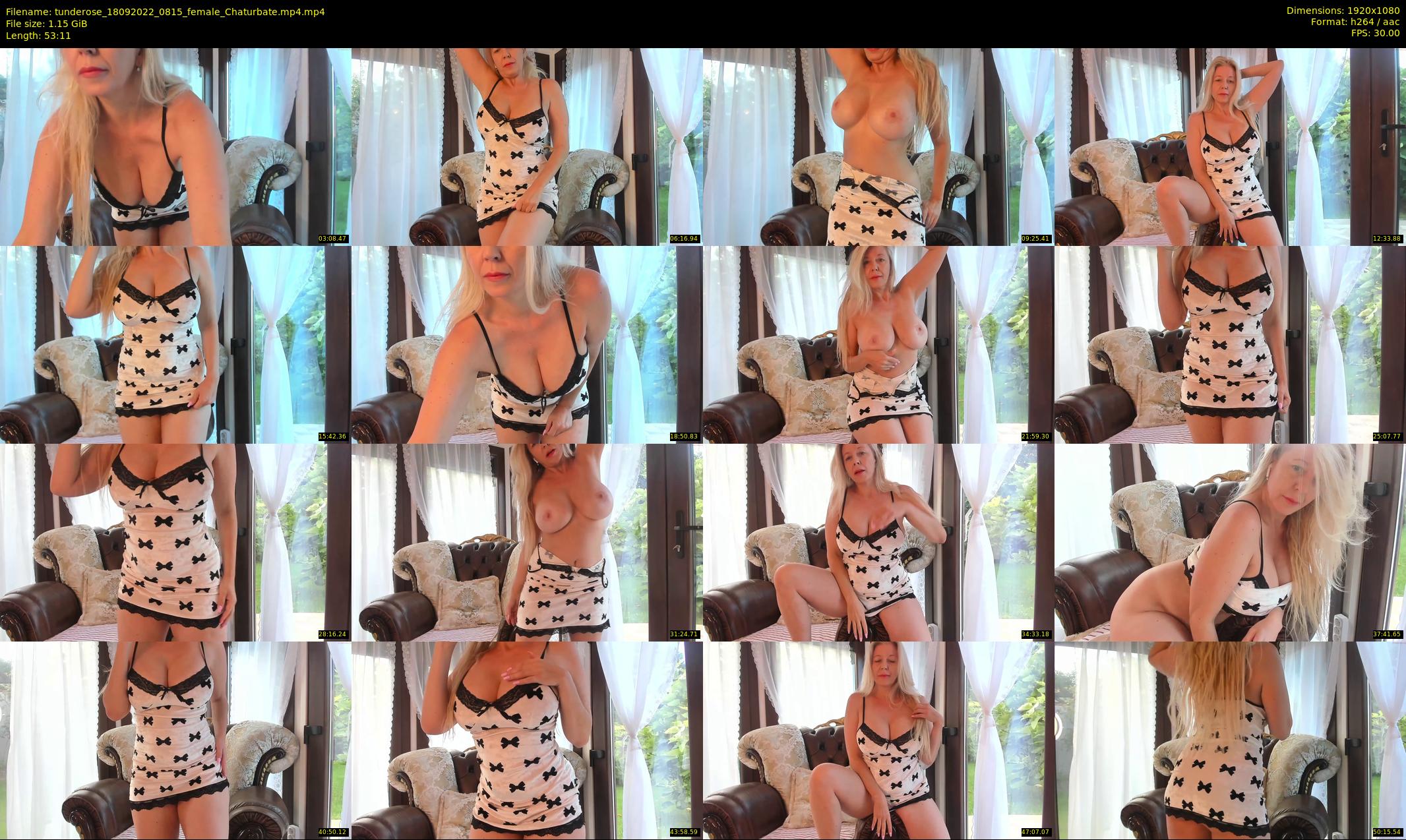 tunderose — 54 minute Chaturbate female cam show recording, 1080p, Sep 18, 2022