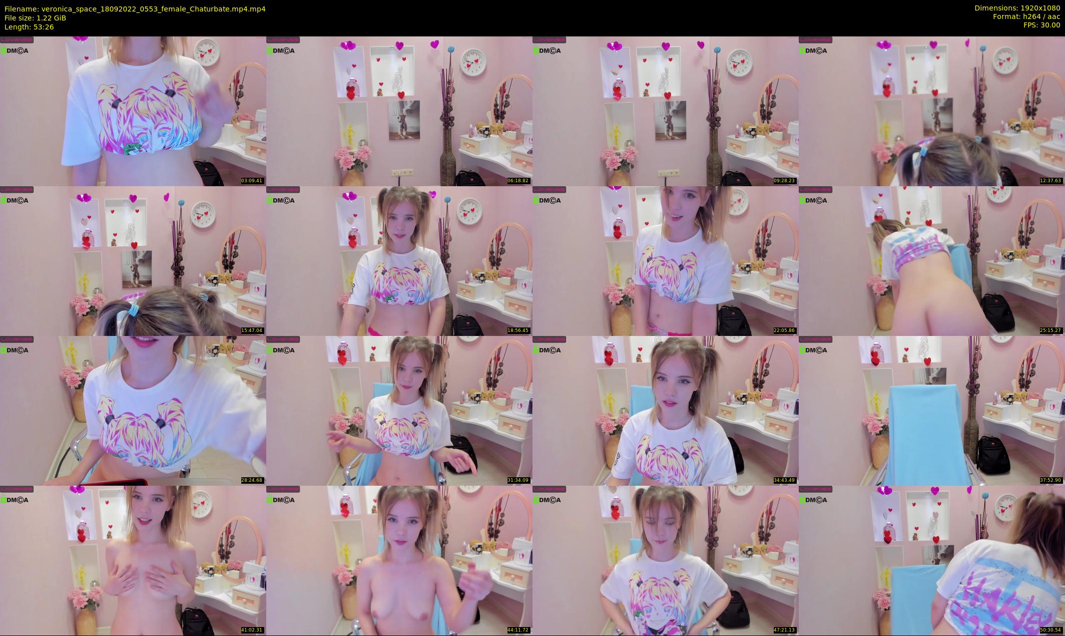 veronica_space — 54 minute Chaturbate female cam show recording, 1080p, Sep 18, 2022