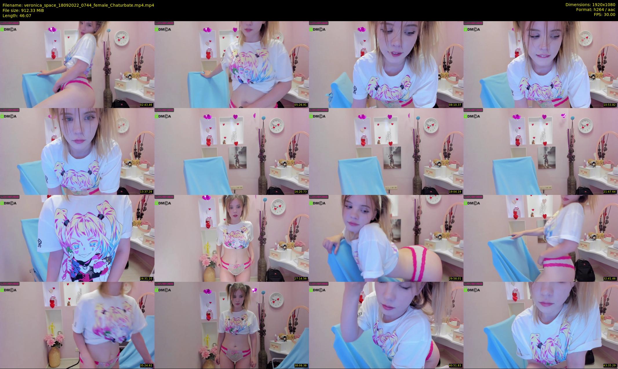 veronica_space — 47 minute Chaturbate female cam show recording, 1080p, Sep 18, 2022