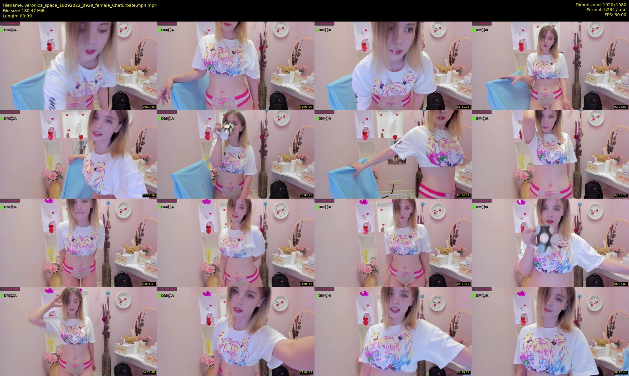 veronica_space — 9 minute Chaturbate female cam show recording, 1080p, Sep 18, 2022