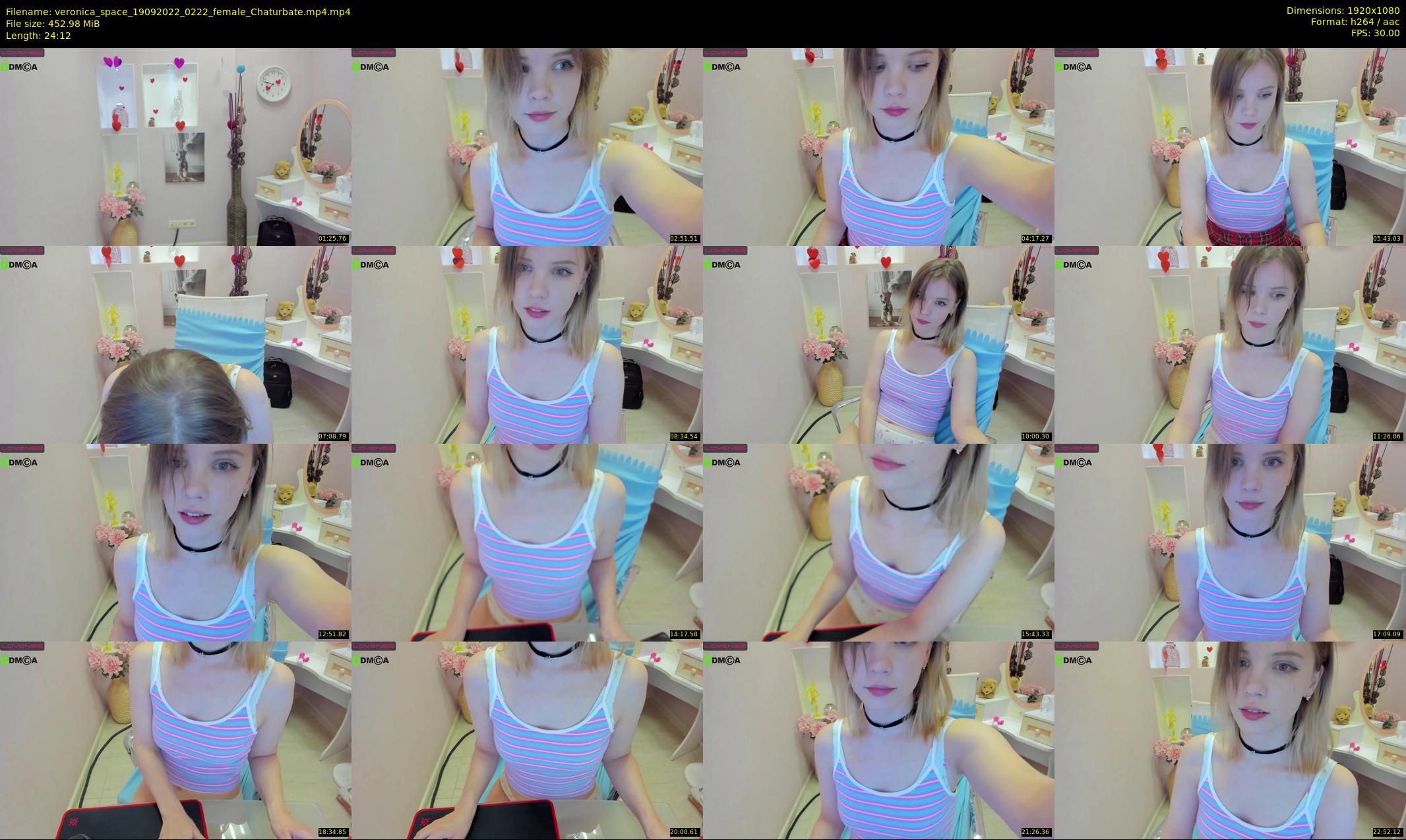 veronica_space — 25 minute Chaturbate female cam show recording, 1080p, Sep 19, 2022