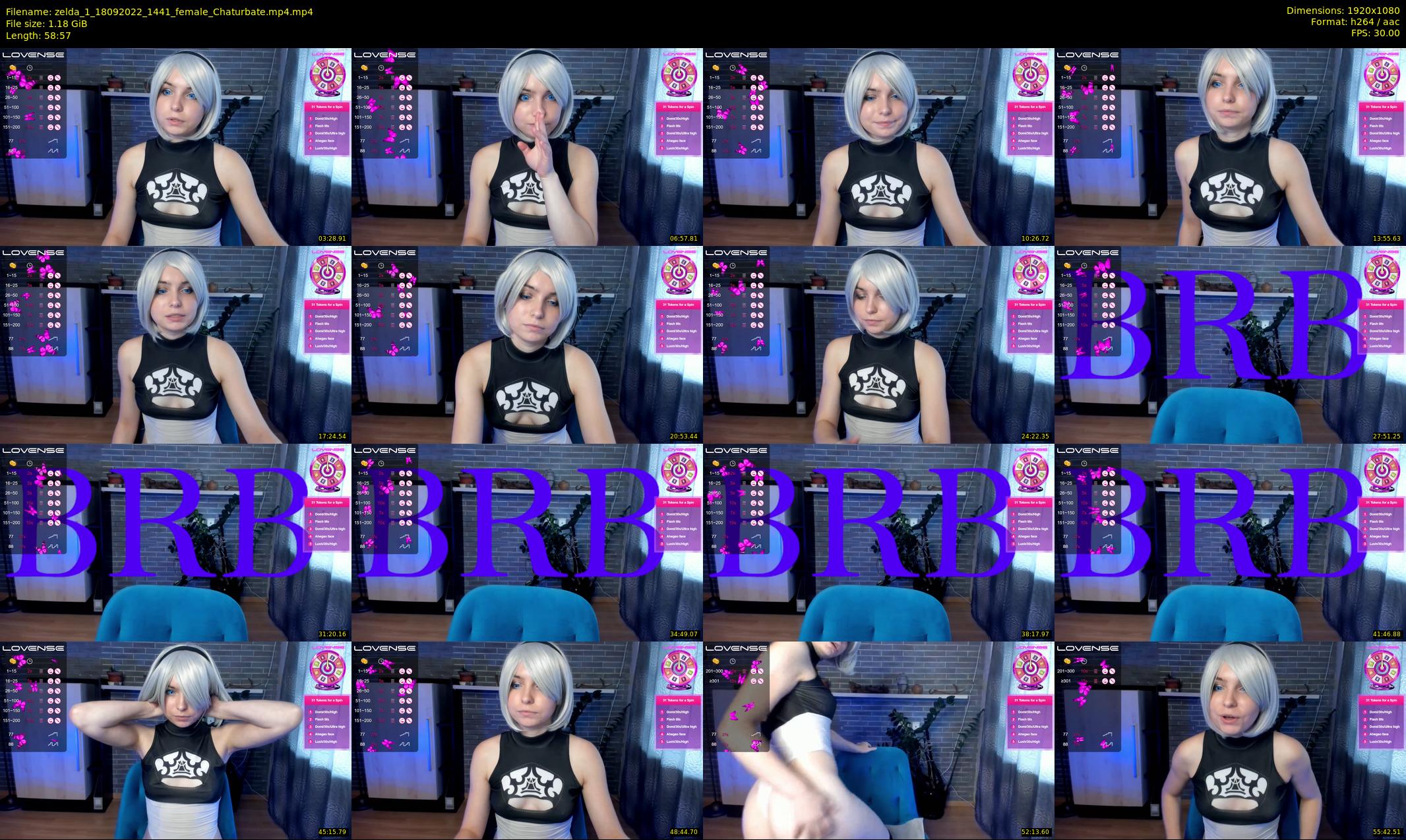 zelda_1 — 59 minute Chaturbate female cam show recording, 1080p, Sep 18, 2022