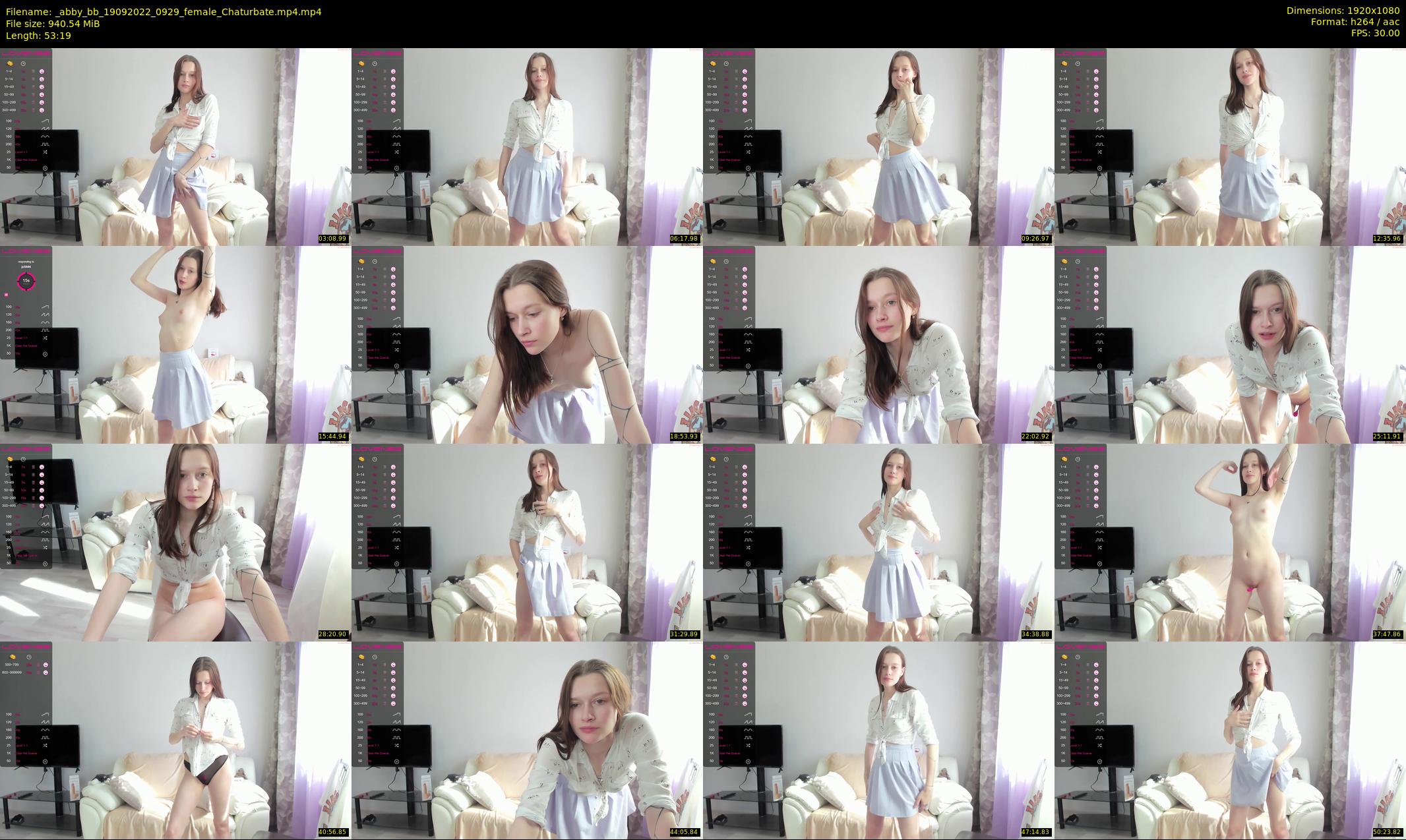_abby_bb — 54 minute Chaturbate female cam show recording, 1080p, Sep 19, 2022