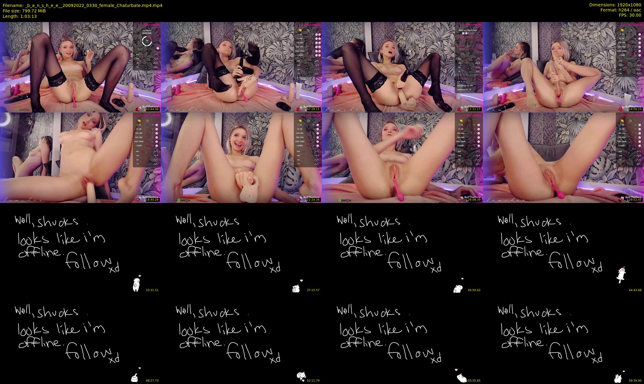 _b_a_n_s_h_e_e_ — 64 minute Chaturbate female cam show recording, 1080p, Sep 20, 2022