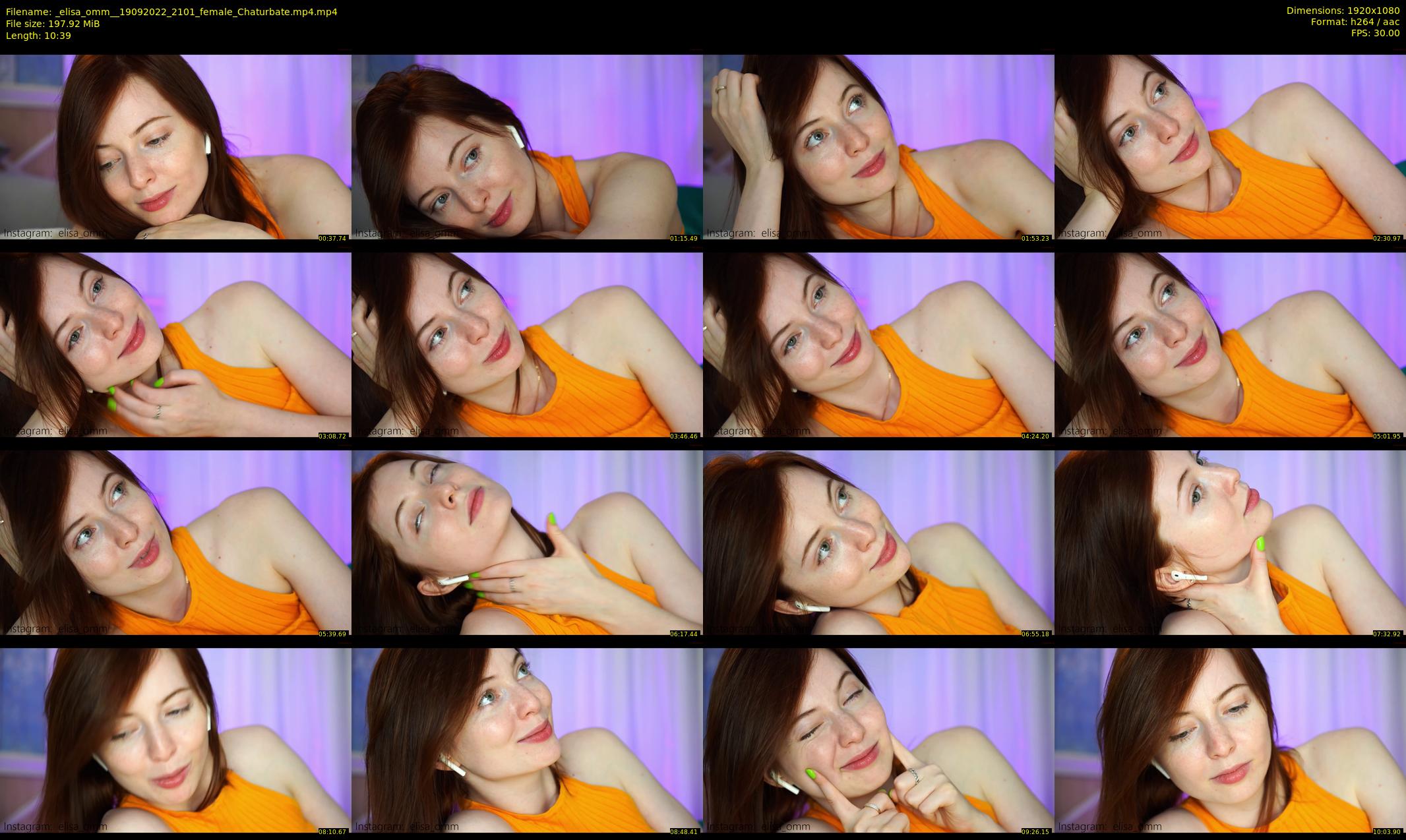 _elisa_omm_ — 11 minute Chaturbate female cam show recording, 1080p, Sep 19, 2022