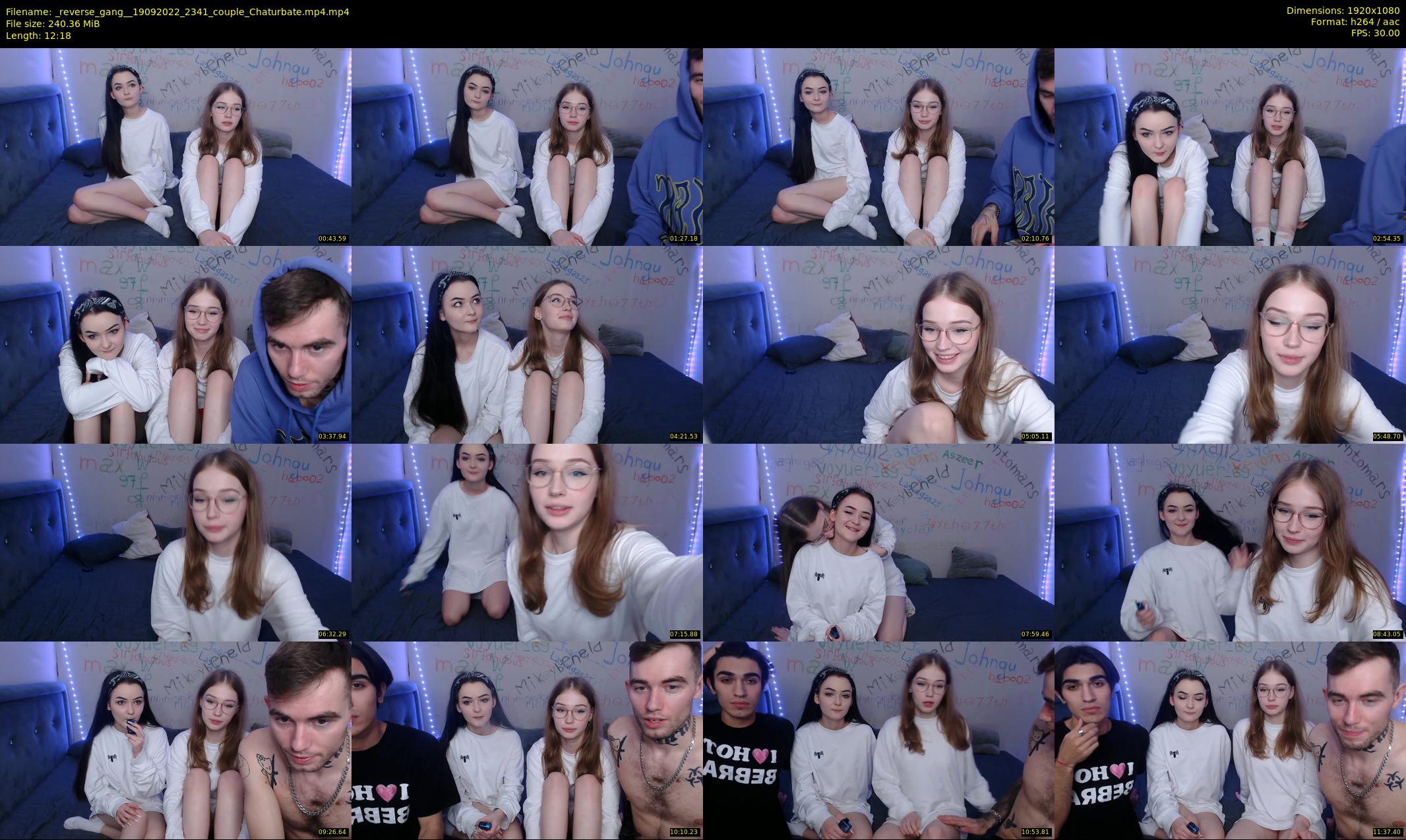 _reverse_gang_ — 13 minute Chaturbate couple cam show recording, 1080p, Sep 19, 2022