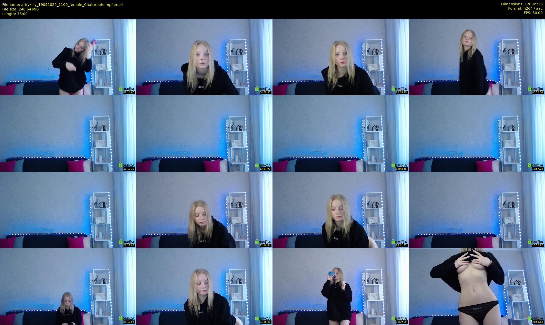 adrykilly — 38 minute Chaturbate female cam show recording, 720p, Sep 19, 2022