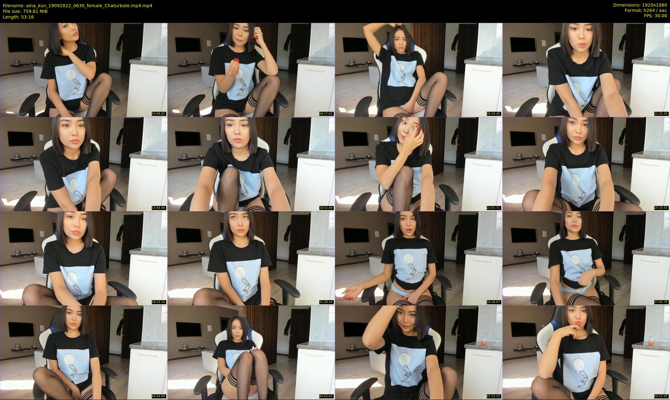 aina_kun — 54 minute Chaturbate female cam show recording, 1080p, Sep 19, 2022