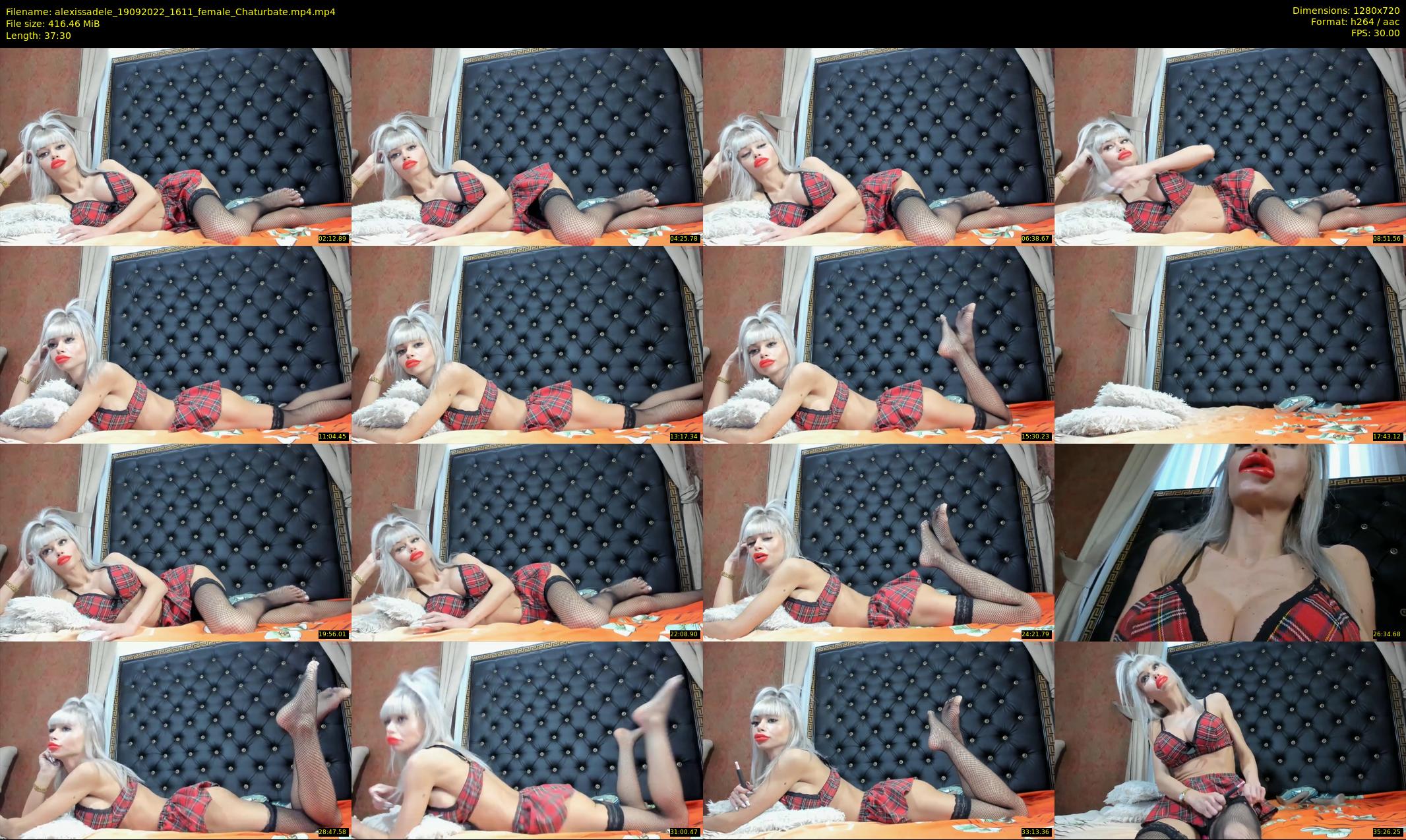 alexissadele — 38 minute Chaturbate female cam show recording, 720p, Sep 19, 2022
