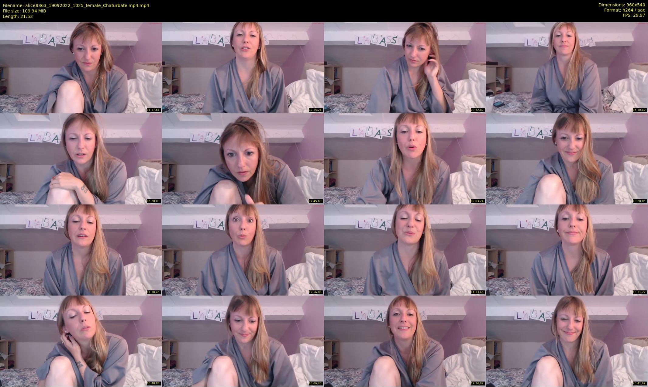 alice8363 — 22 minute Chaturbate female cam show recording, 480p, Sep 19, 2022