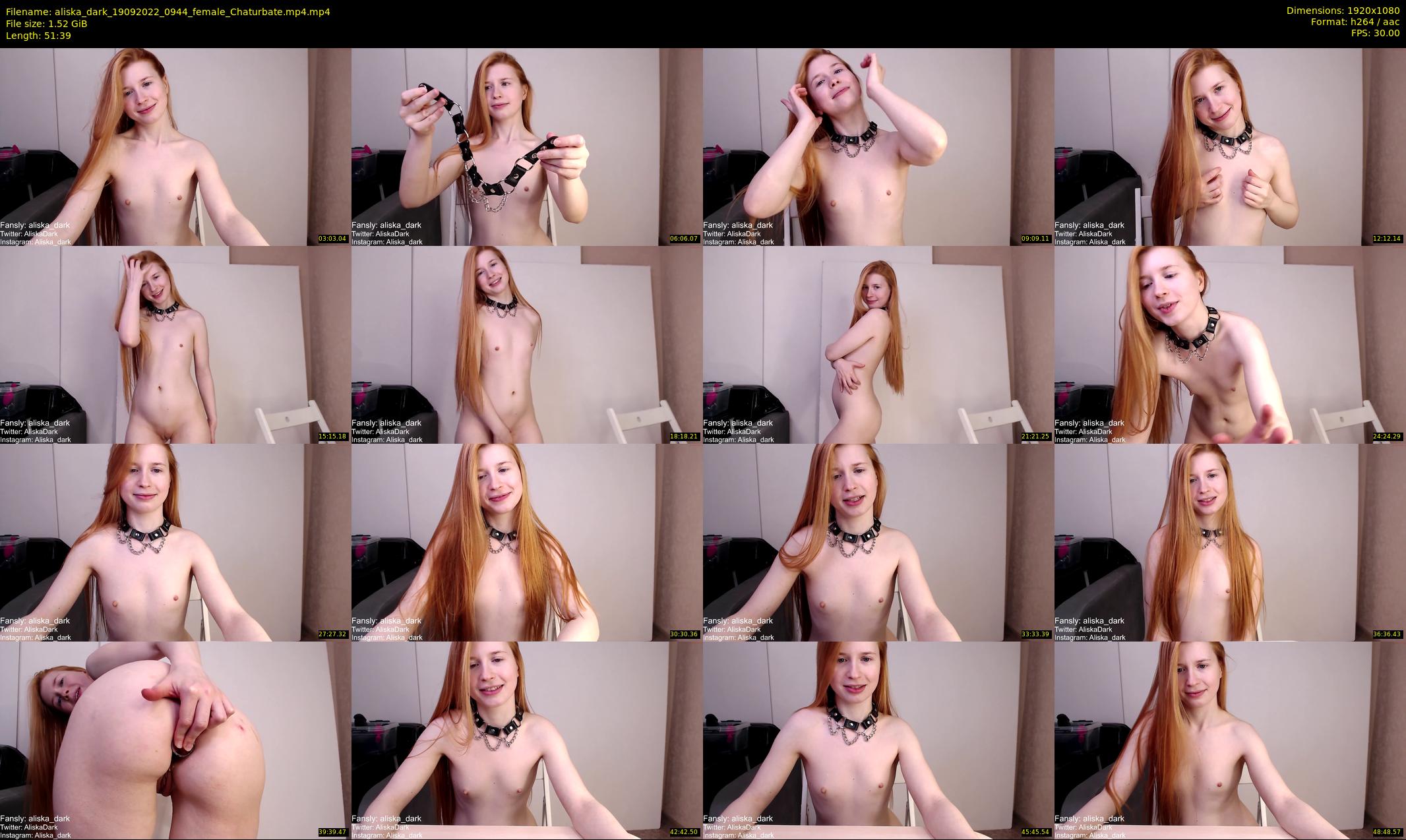 aliska_dark — 52 minute Chaturbate female cam show recording, 1080p, Sep 19, 2022