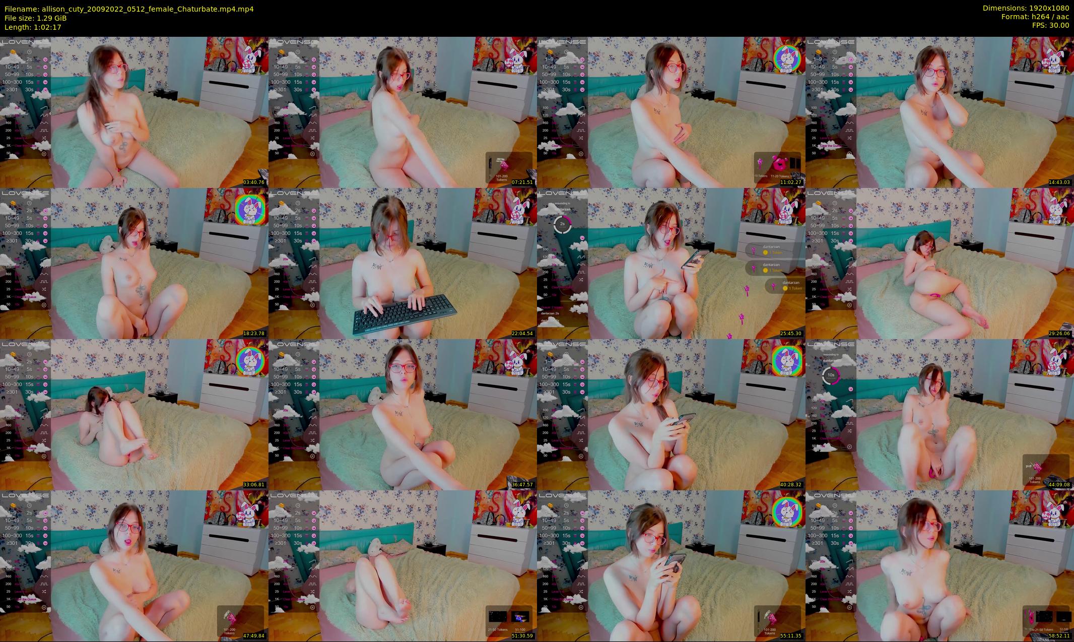 allison_cuty — 63 minute Chaturbate female cam show recording, 1080p, Sep 20, 2022