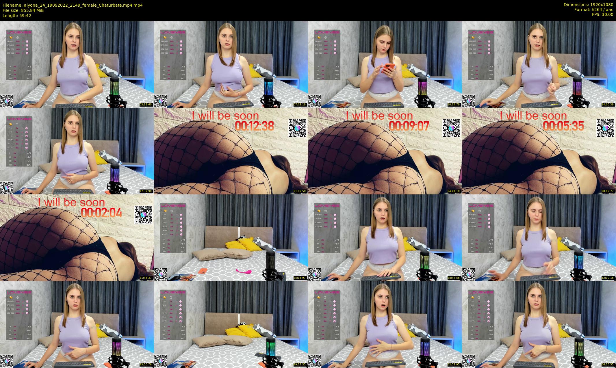 alyona_24 — 60 minute Chaturbate female cam show recording, 1080p, Sep 19, 2022