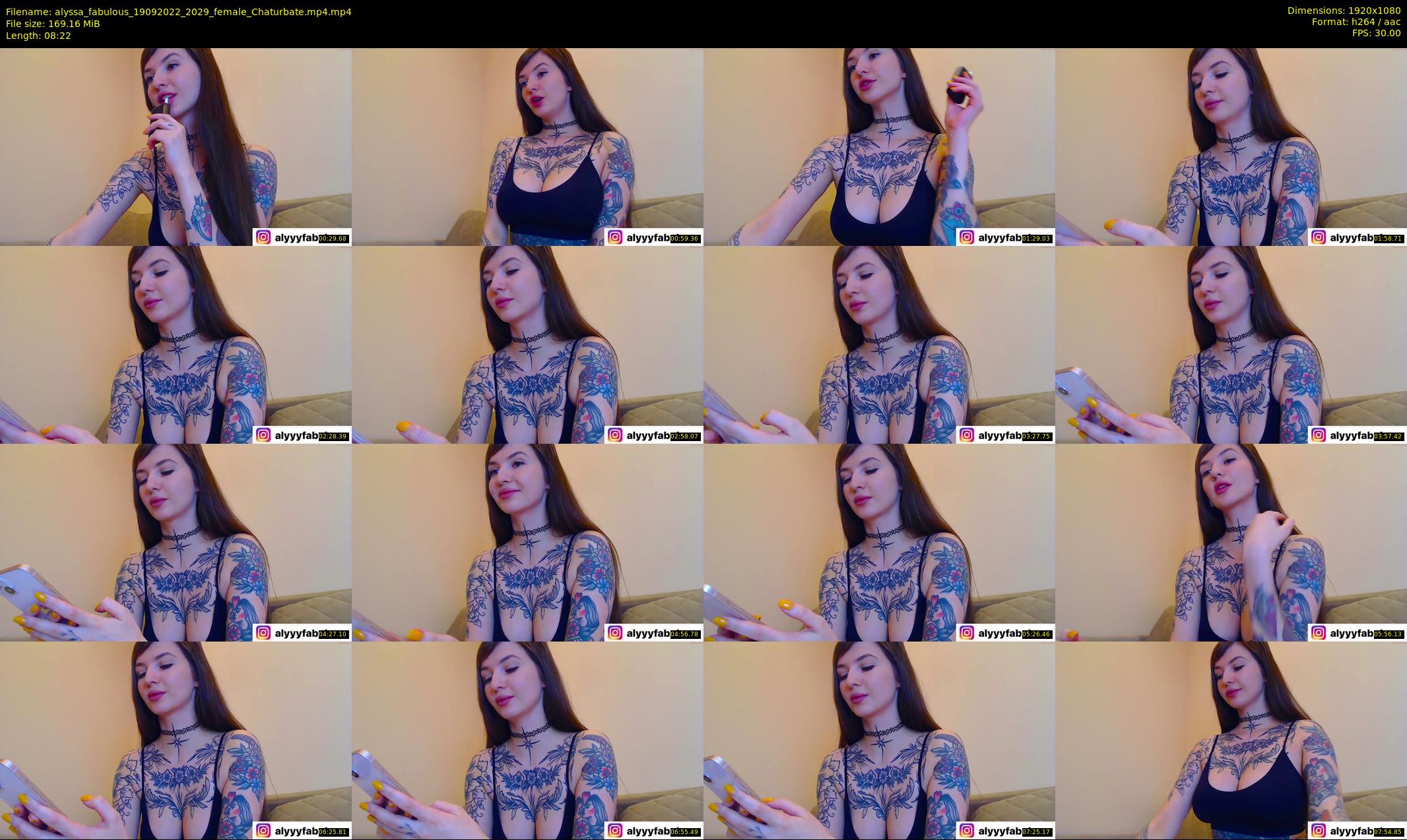 alyssa_fabulous — 9 minute Chaturbate female cam show recording, 1080p, Sep 19, 2022