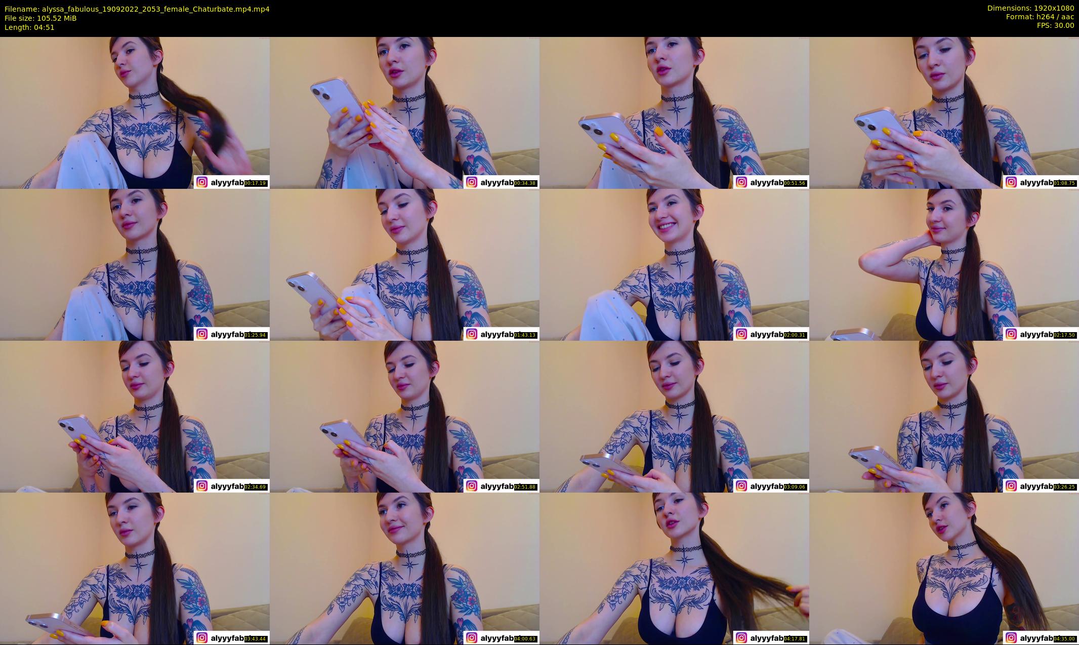 alyssa_fabulous — 5 minute Chaturbate female cam show recording, 1080p, Sep 19, 2022