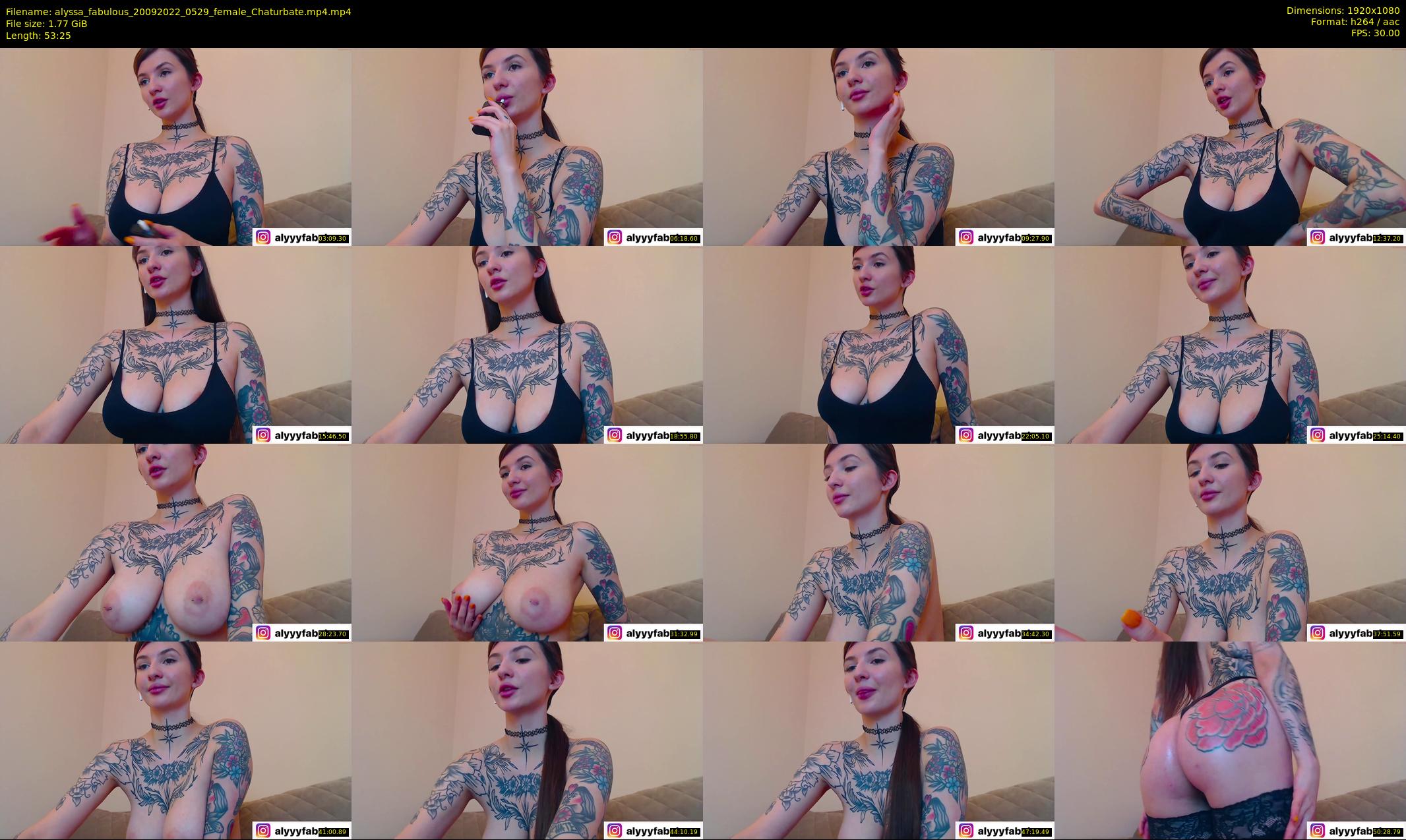 alyssa_fabulous — 54 minute Chaturbate female cam show recording, 1080p, Sep 20, 2022