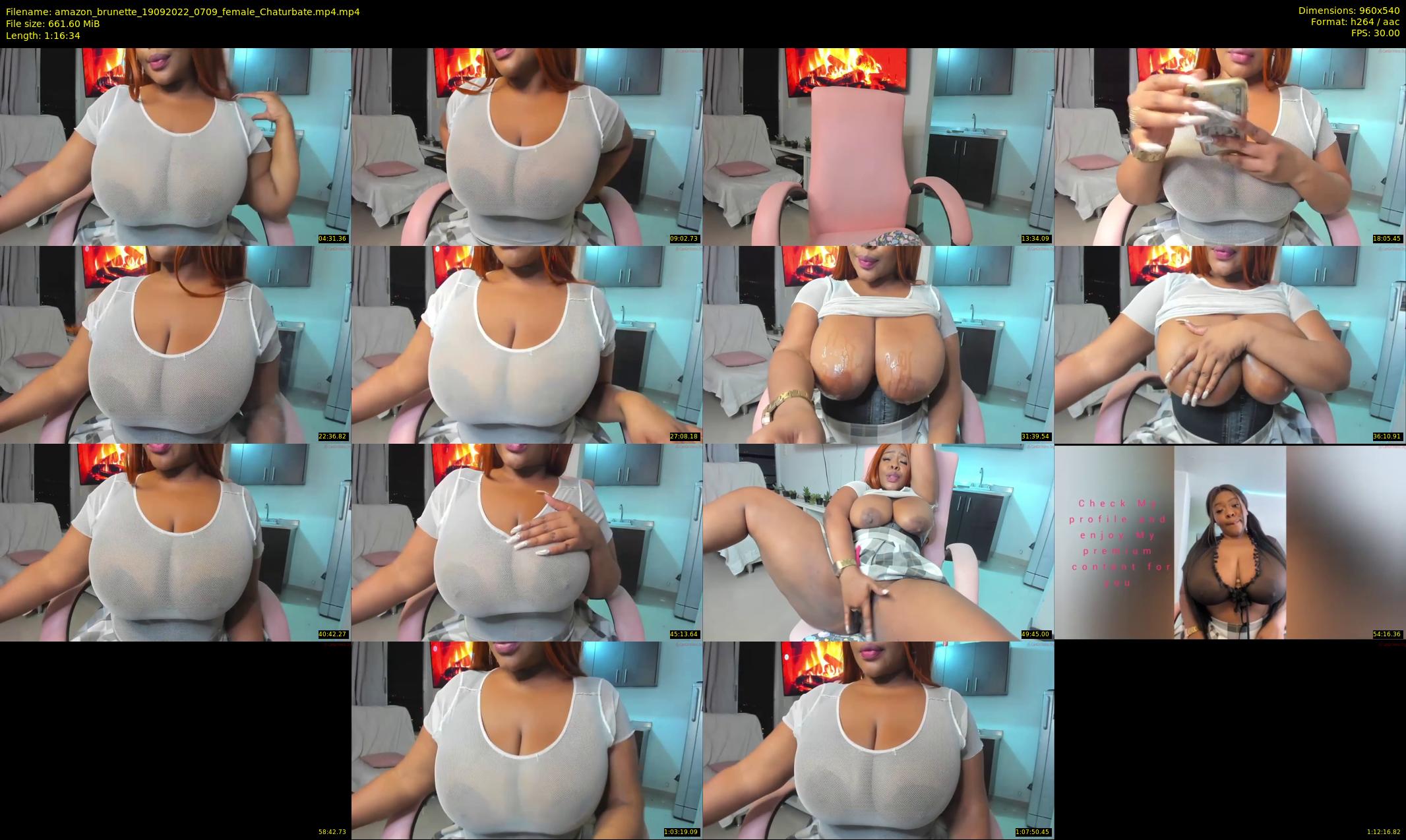 amazon_brunette — 77 minute Chaturbate female cam show recording, 480p, Sep 19, 2022
