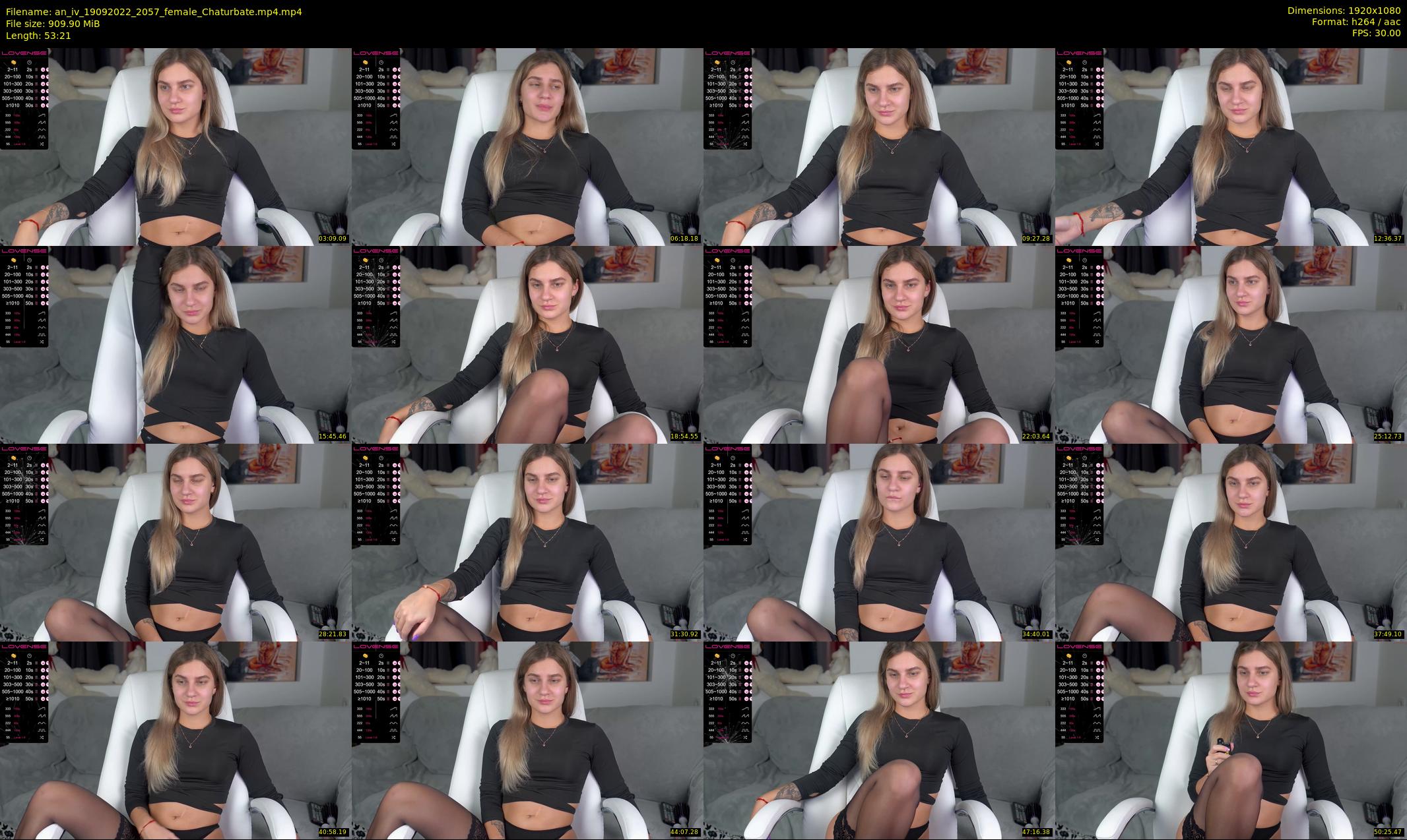 an_iv — 54 minute Chaturbate female cam show recording, 1080p, Sep 19, 2022