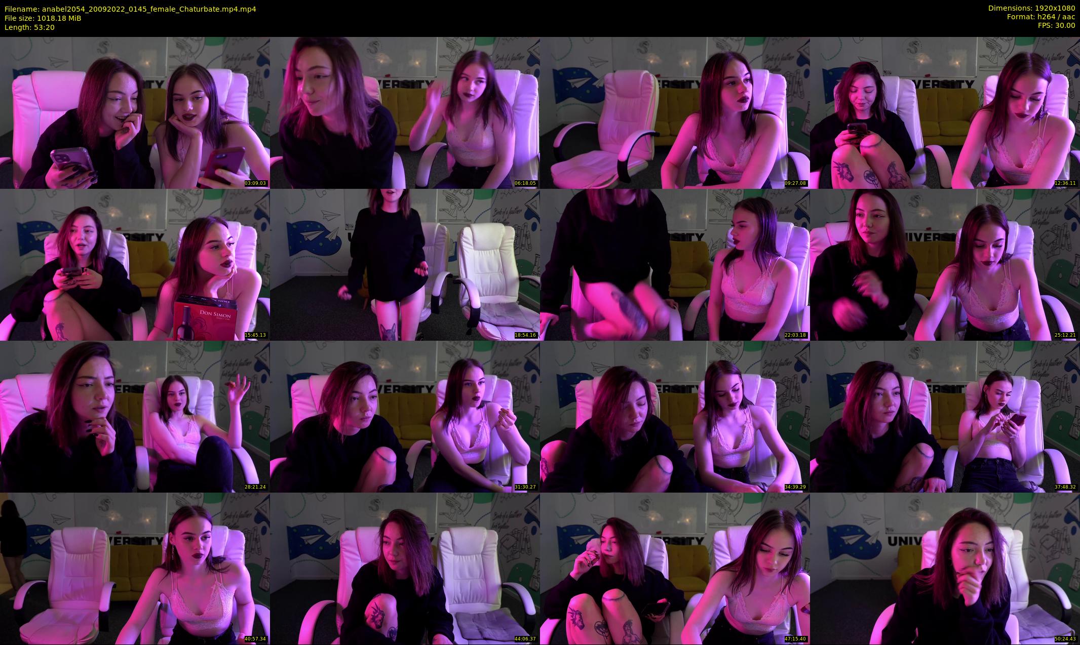 anabel2054 — 54 minute Chaturbate female cam show recording, 1080p, Sep 20, 2022