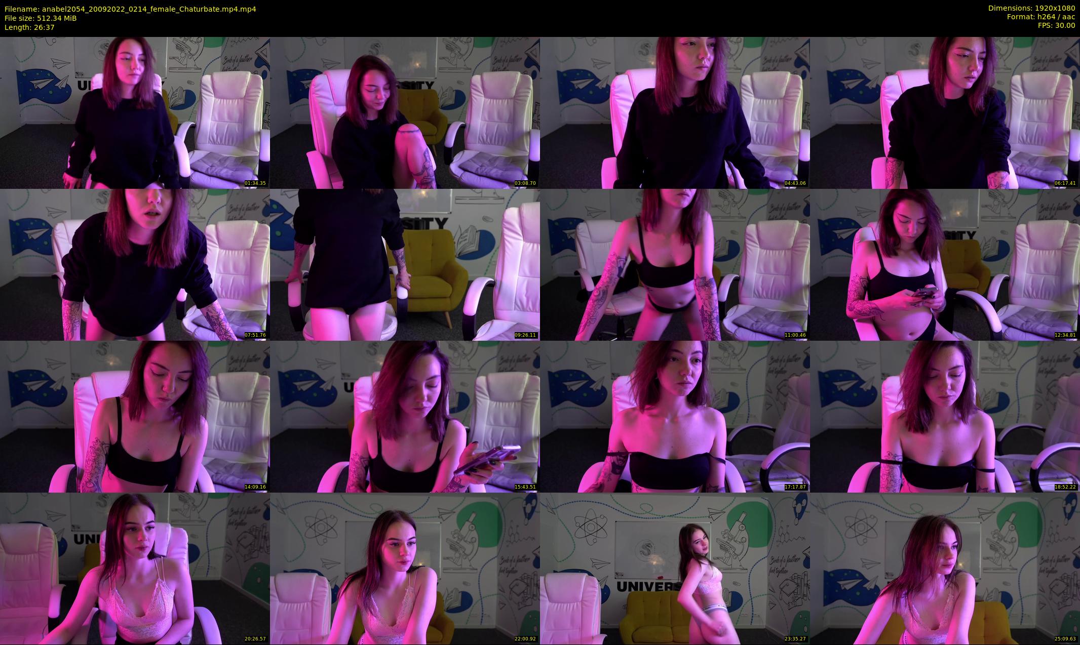 anabel2054 — 27 minute Chaturbate female cam show recording, 1080p, Sep 20, 2022
