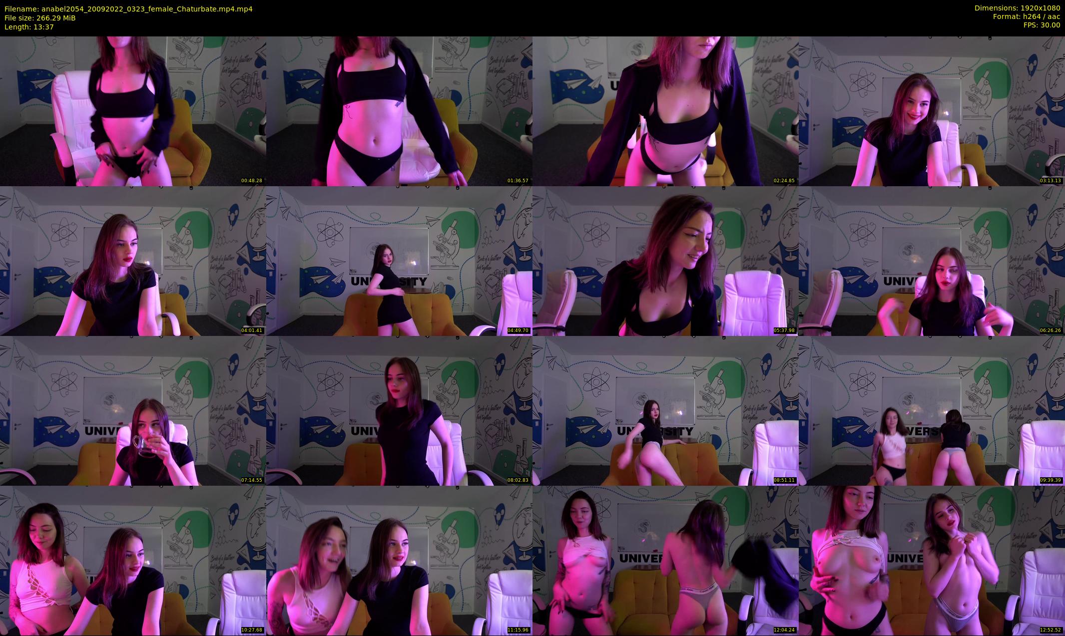 anabel2054 — 14 minute Chaturbate female cam show recording, 1080p, Sep 20, 2022