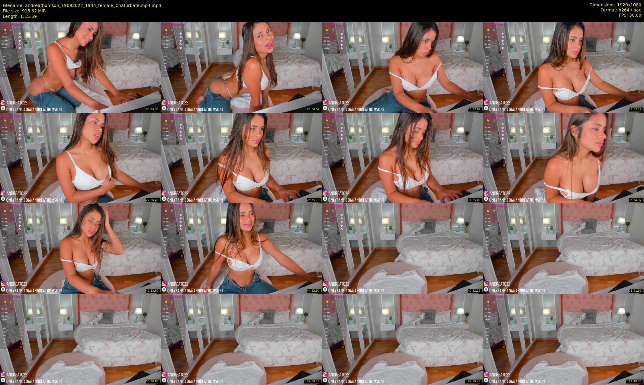 andreathomson — 76 minute Chaturbate female cam show recording, 1080p, Sep 19, 2022
