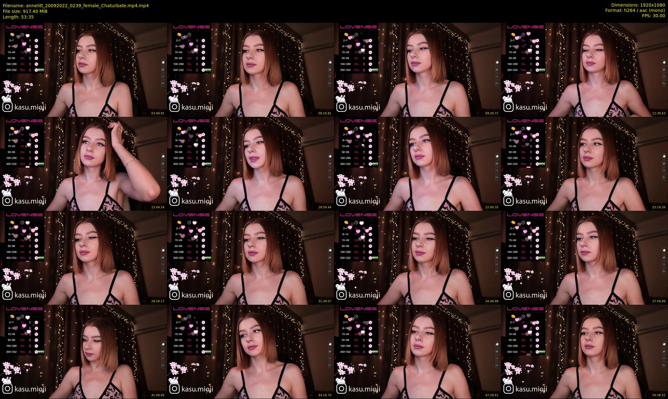 annelitt — 54 minute Chaturbate female cam show recording, 1080p, Sep 20, 2022
