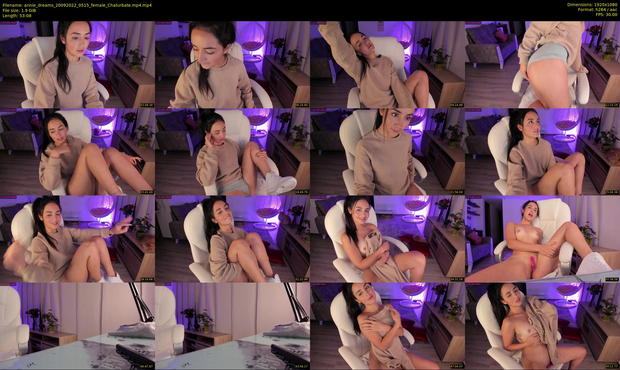 annie_dreams — 54 minute Chaturbate female cam show recording, 1080p, Sep 20, 2022