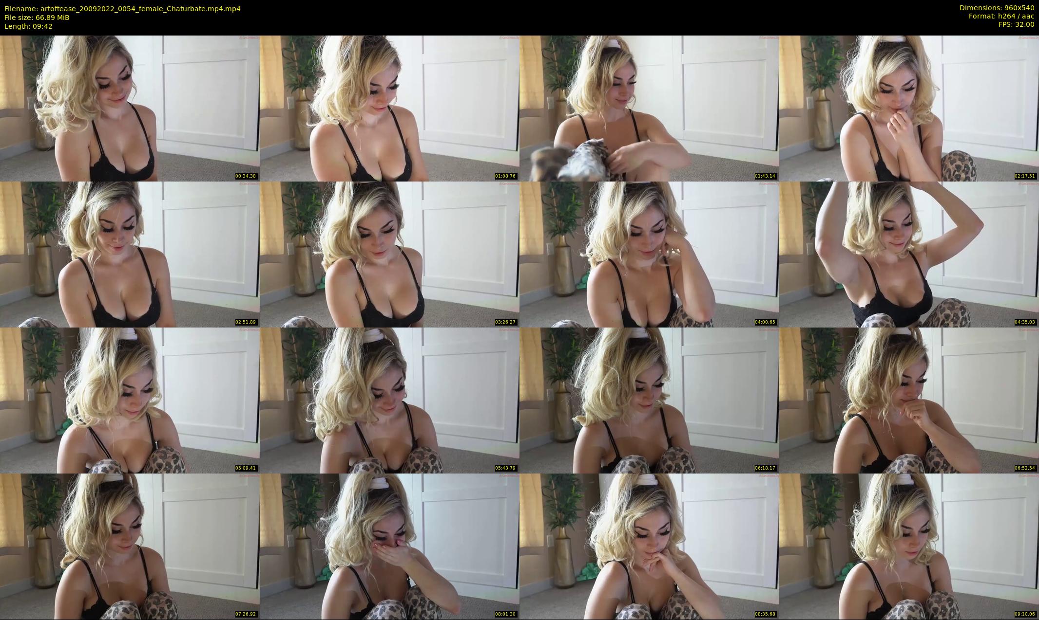artoftease — 10 minute Chaturbate female cam show recording, 480p, Sep 20, 2022