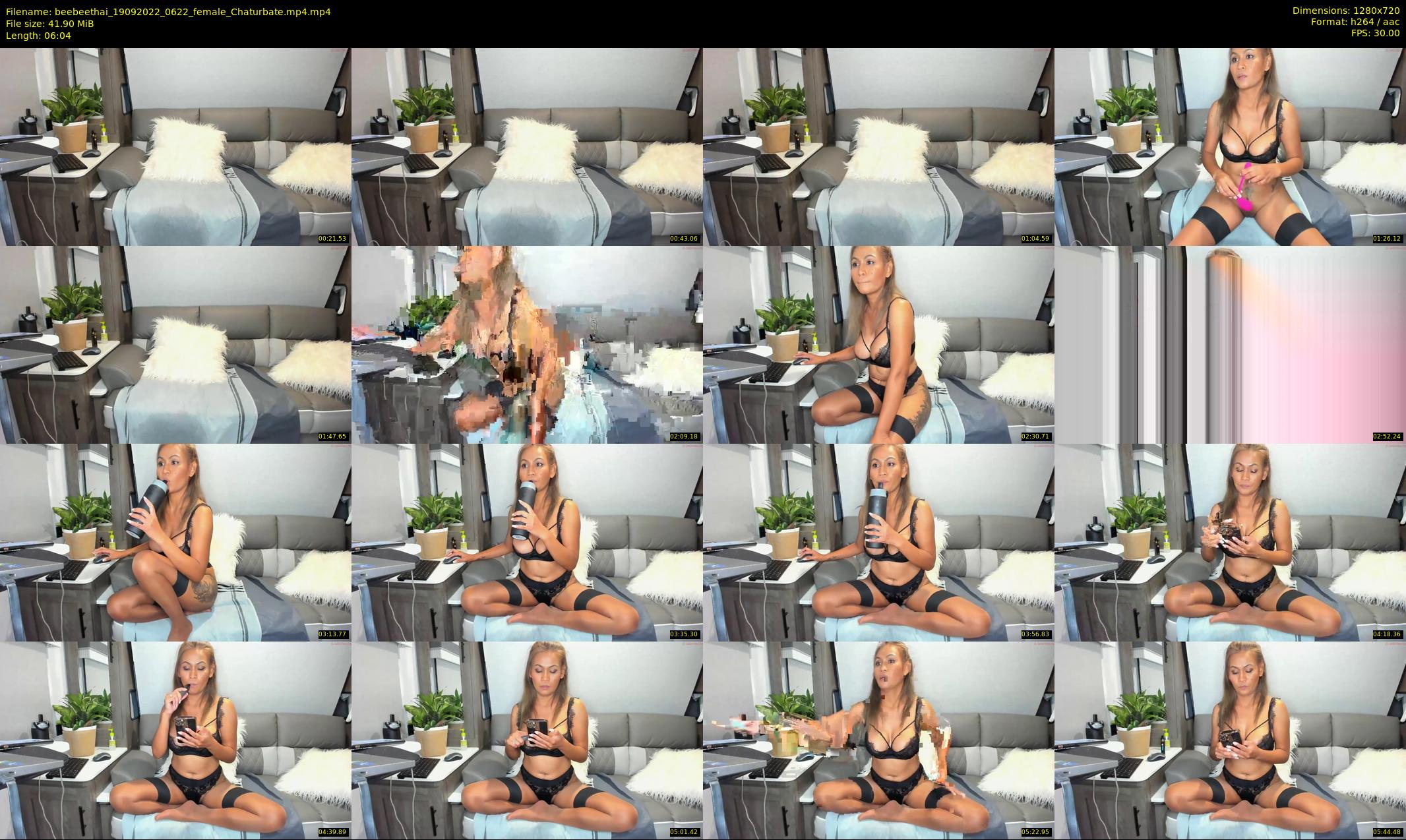 beebeethai — 7 minute Chaturbate female cam show recording, 720p, Sep 19, 2022