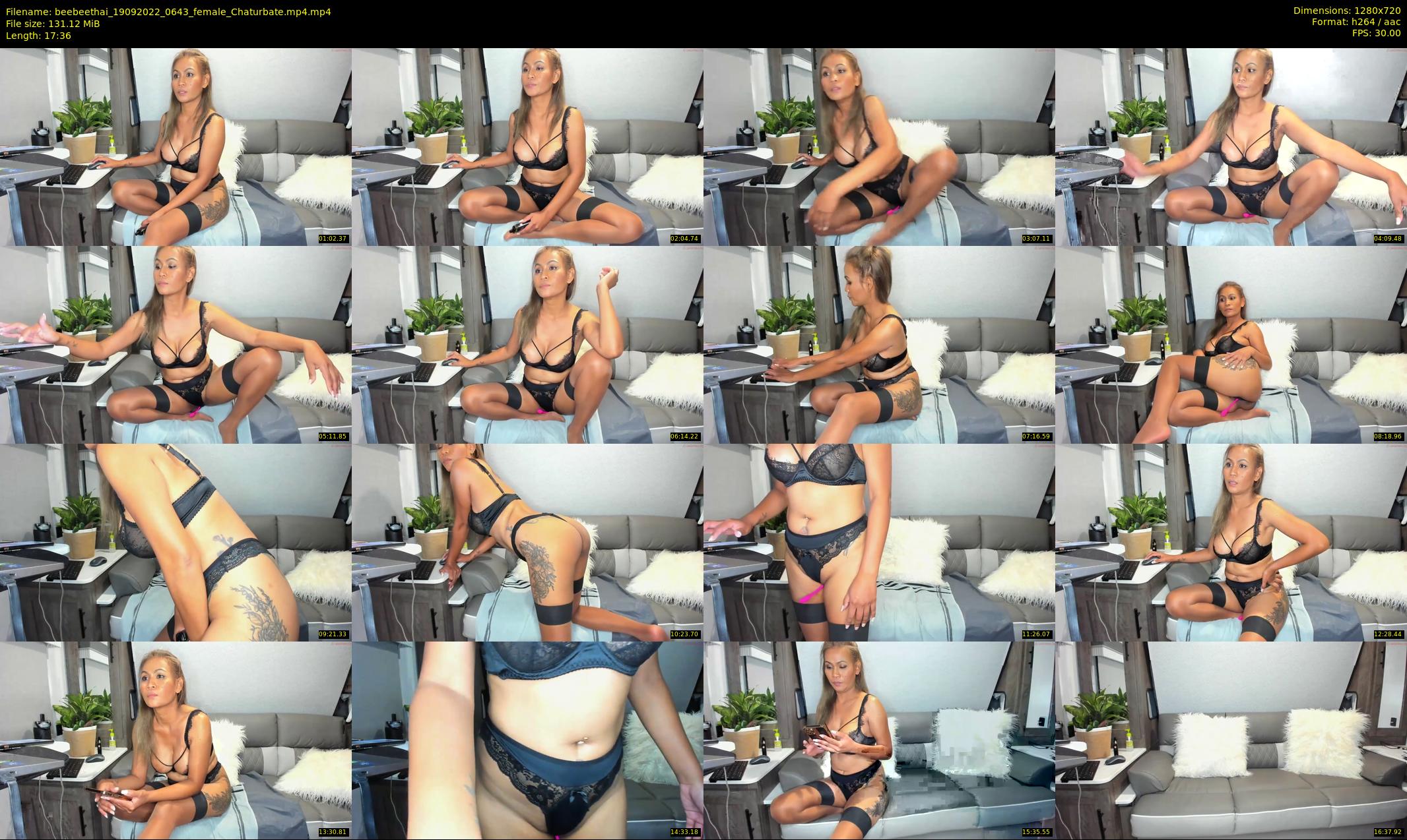 beebeethai — 18 minute Chaturbate female cam show recording, 720p, Sep 19, 2022