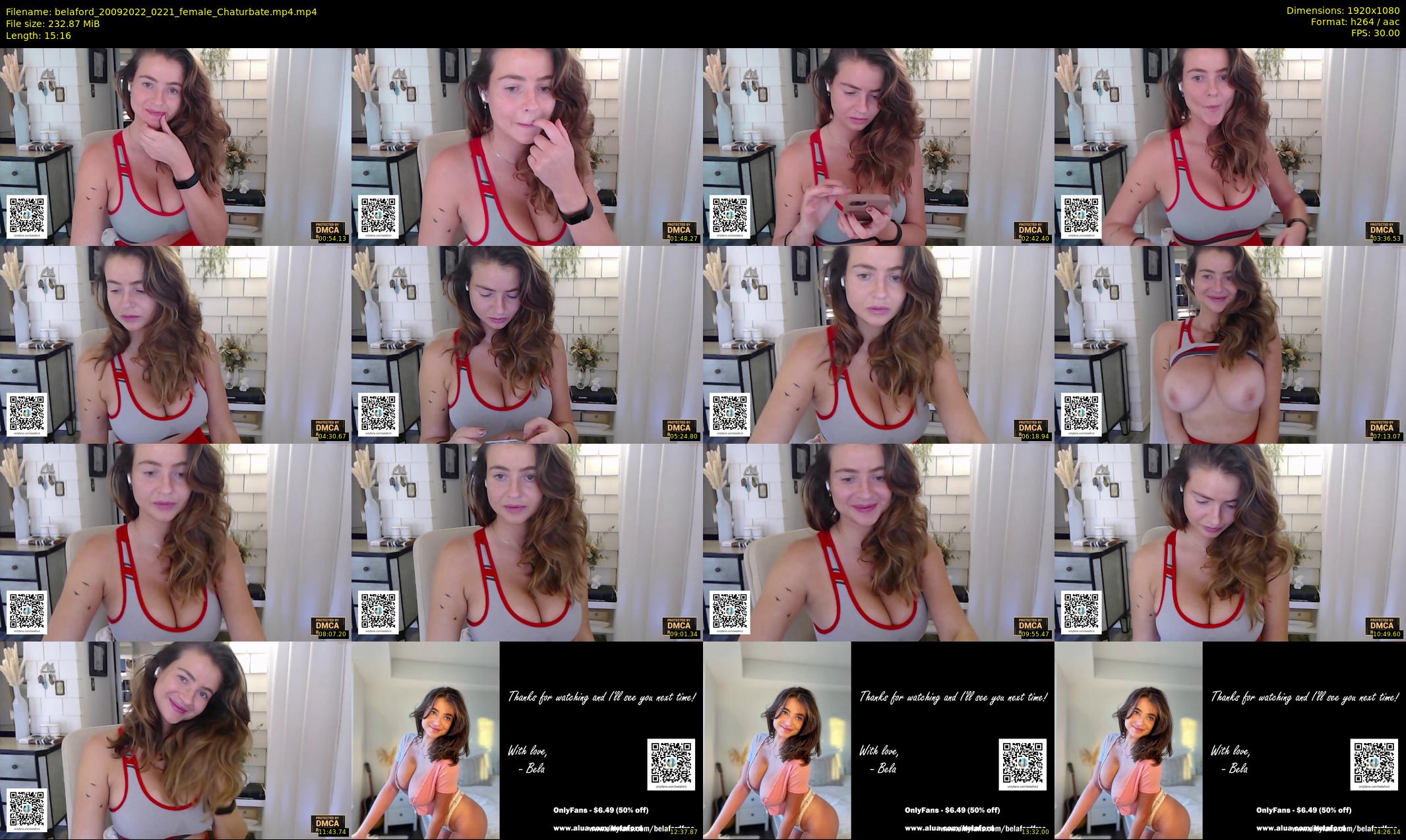 belaford — 16 minute Chaturbate female cam show recording, 1080p, Sep 20, 2022