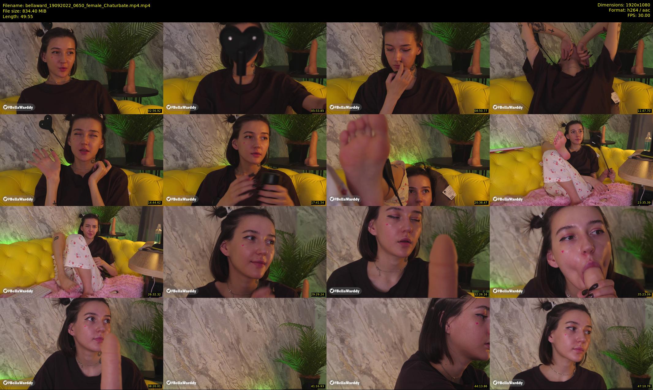 bellaward — 50 minute Chaturbate female cam show recording, 1080p, Sep 19, 2022