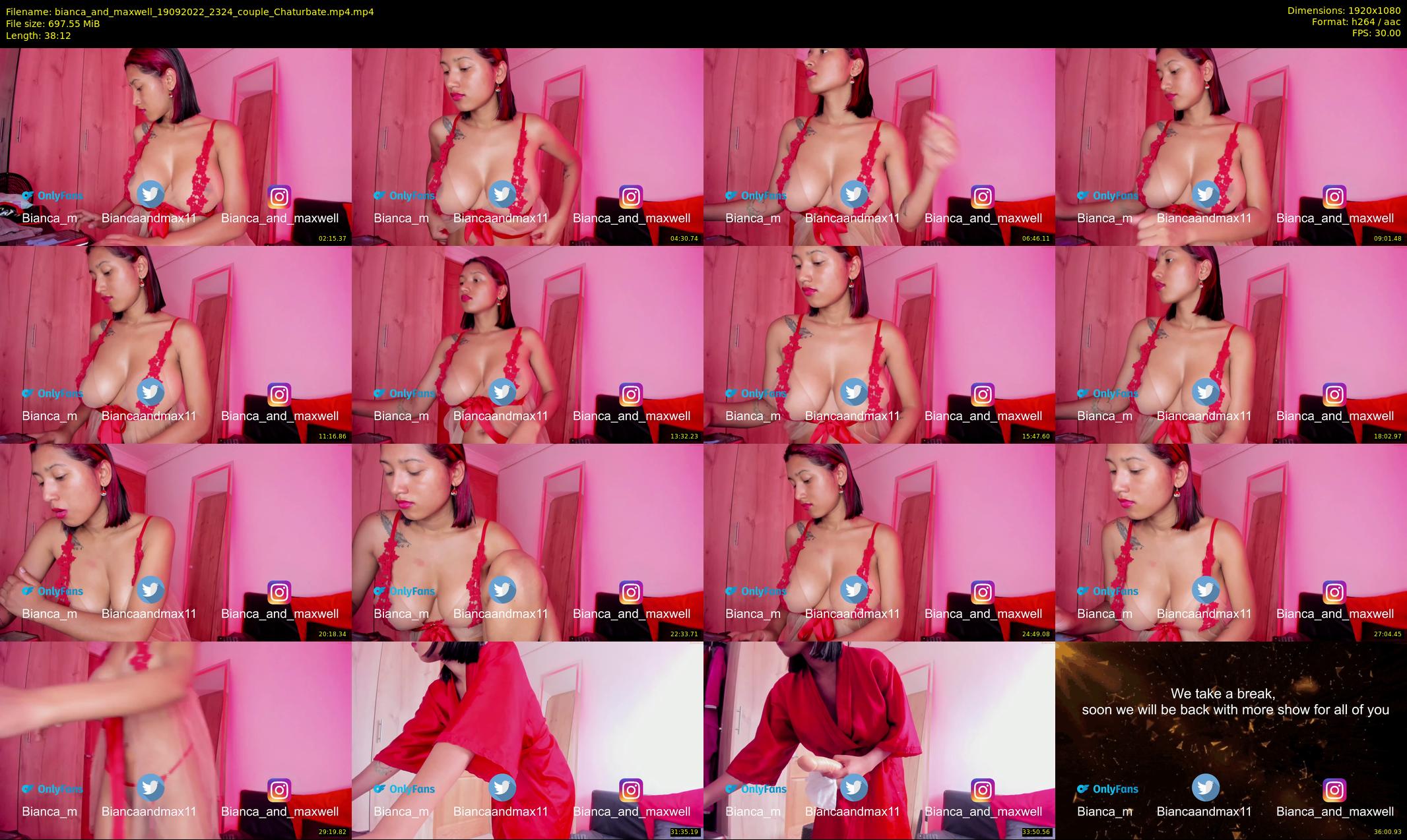 bianca_and_maxwell — 39 minute Chaturbate couple cam show recording, 1080p, Sep 19, 2022