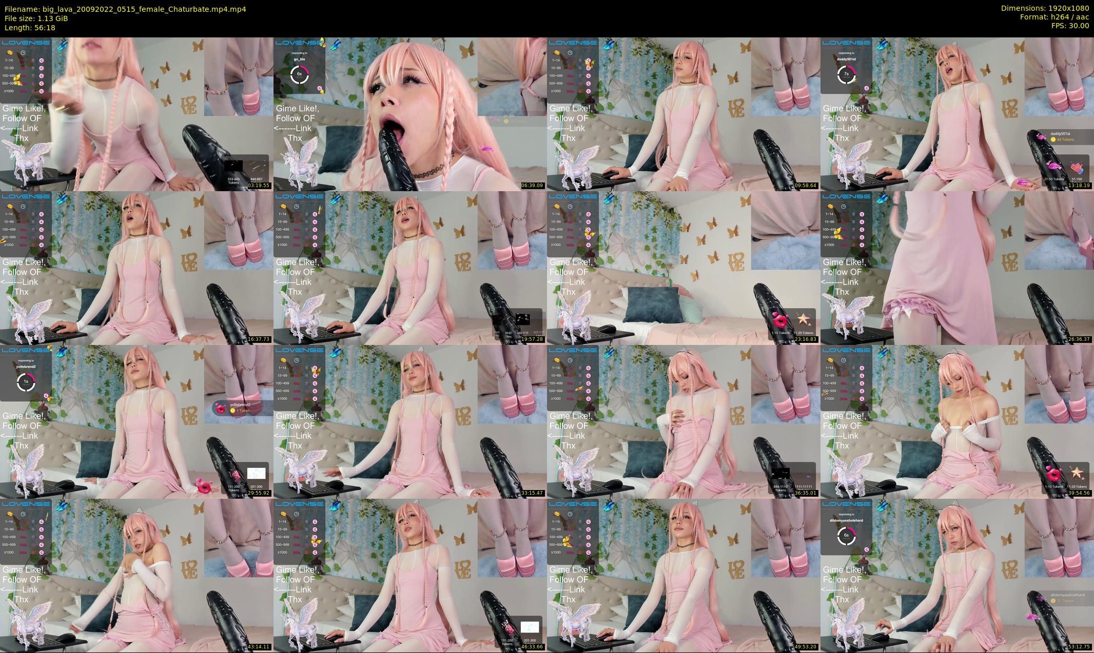big_lava — 57 minute Chaturbate female cam show recording, 1080p, Sep 20, 2022