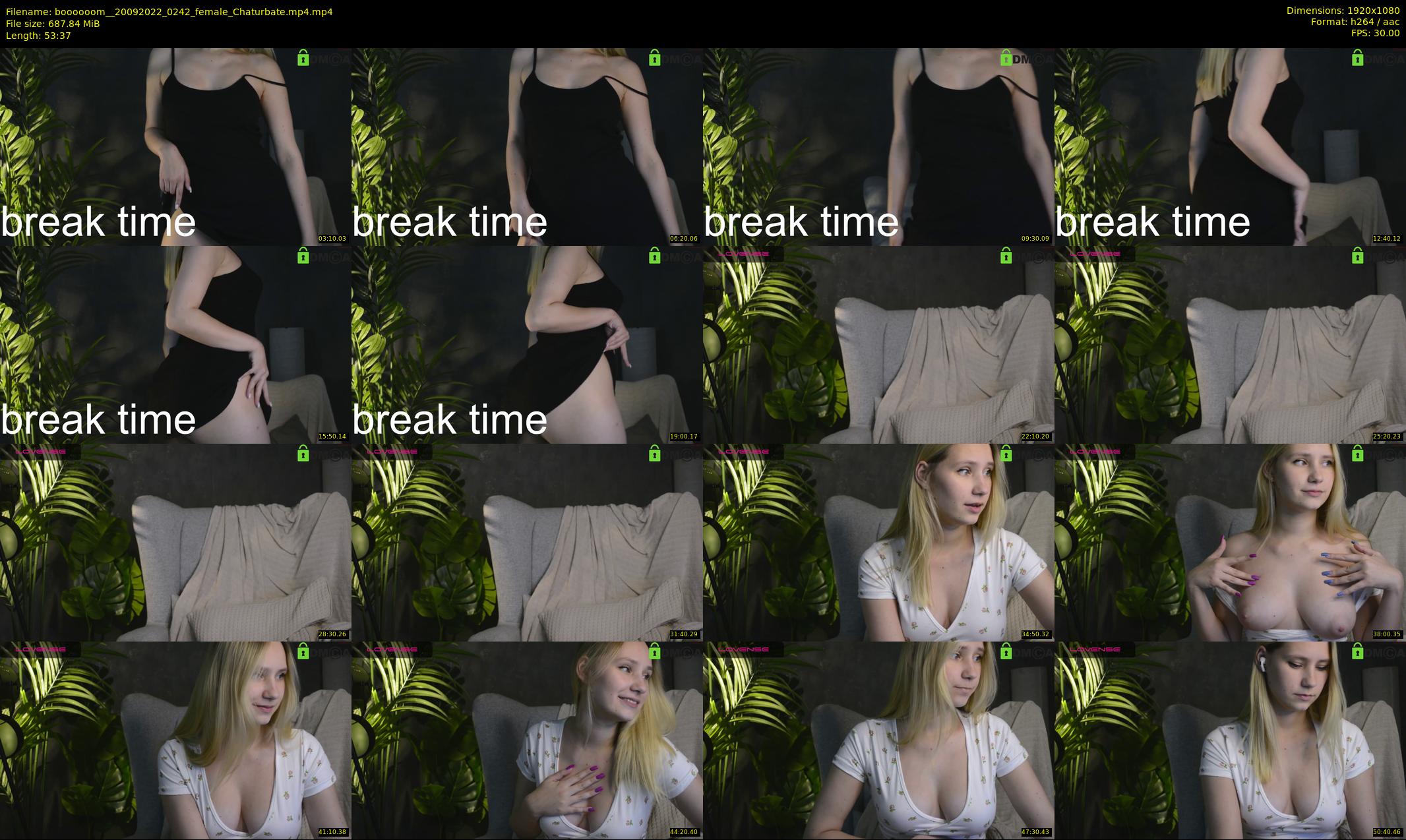 boooooom_ — 54 minute Chaturbate female cam show recording, 1080p, Sep 20, 2022