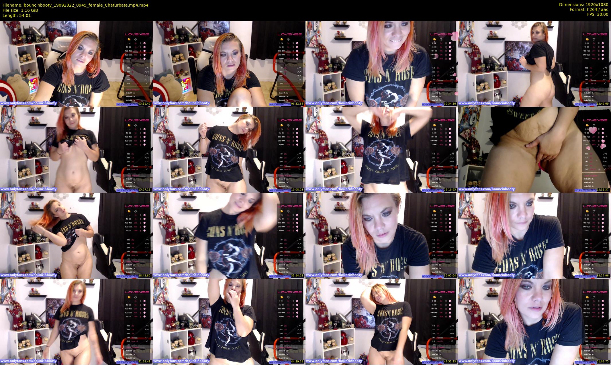 bouncinbooty — 55 minute Chaturbate female cam show recording, 1080p, Sep 19, 2022