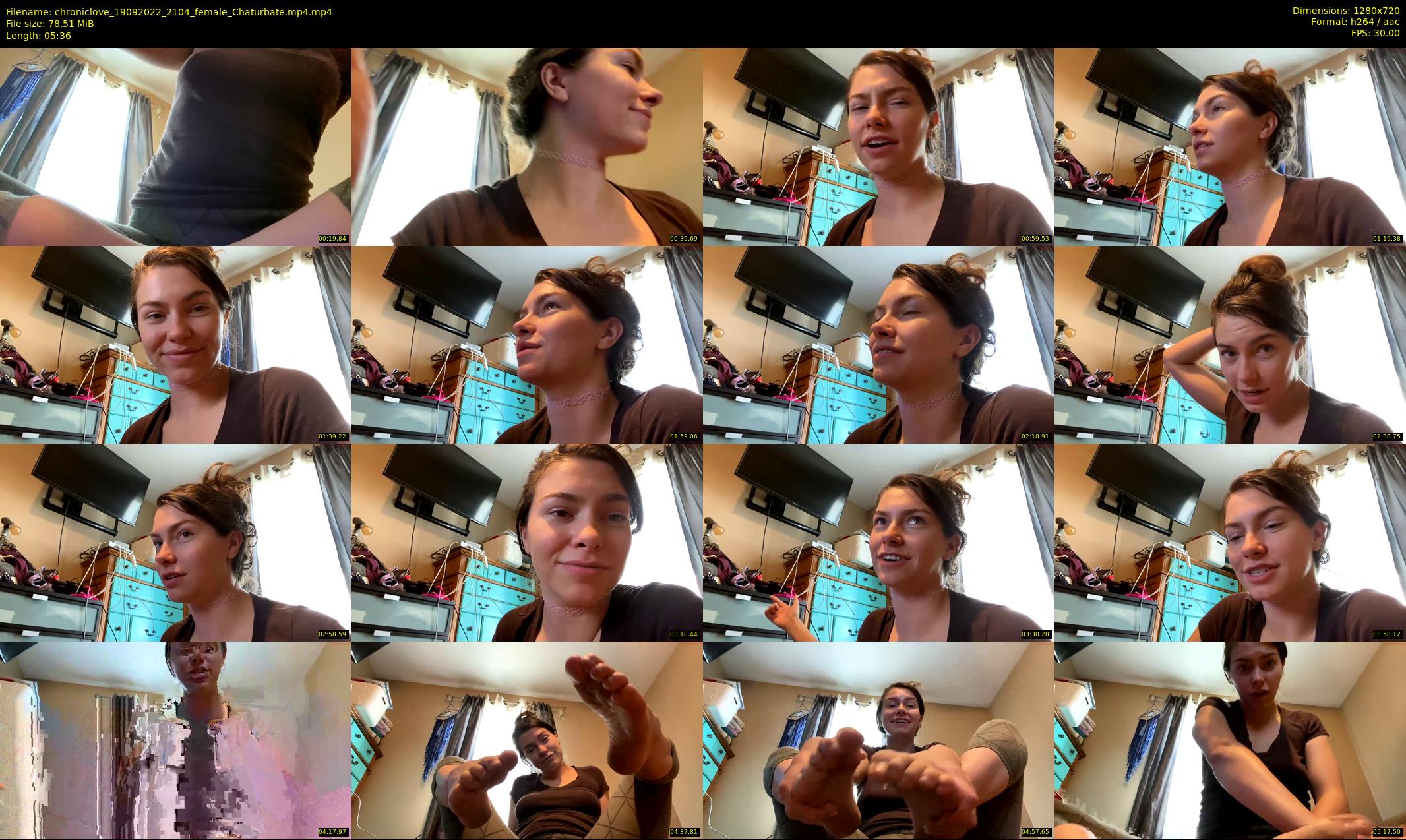 chroniclove — 6 minute Chaturbate female cam show recording, 720p, Sep 19, 2022