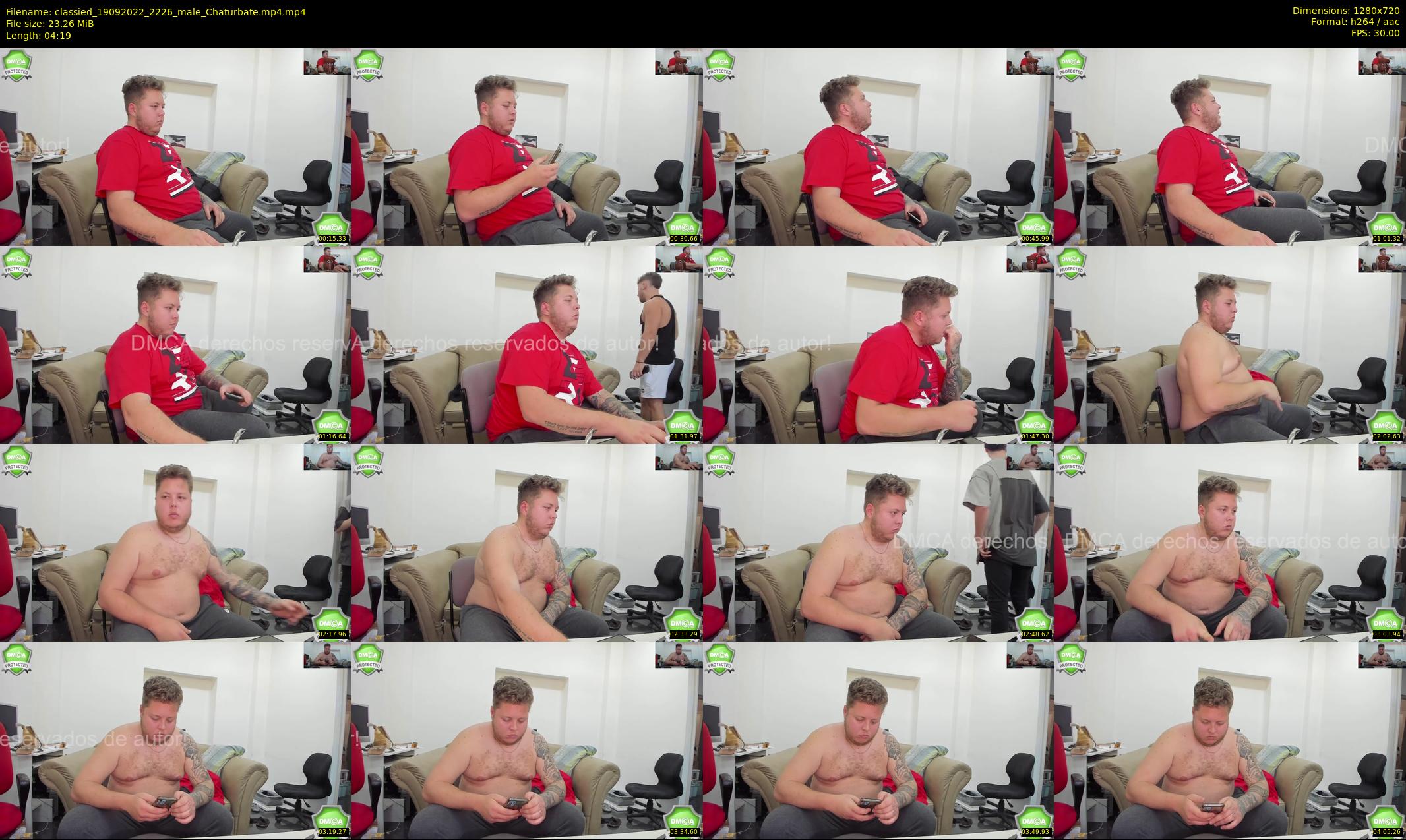 classied — 5 minute Chaturbate male cam show recording, 720p, Sep 19, 2022