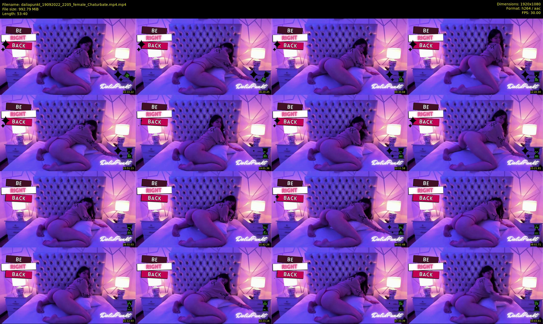 daliapunkt — 54 minute Chaturbate female cam show recording, 1080p, Sep 19, 2022