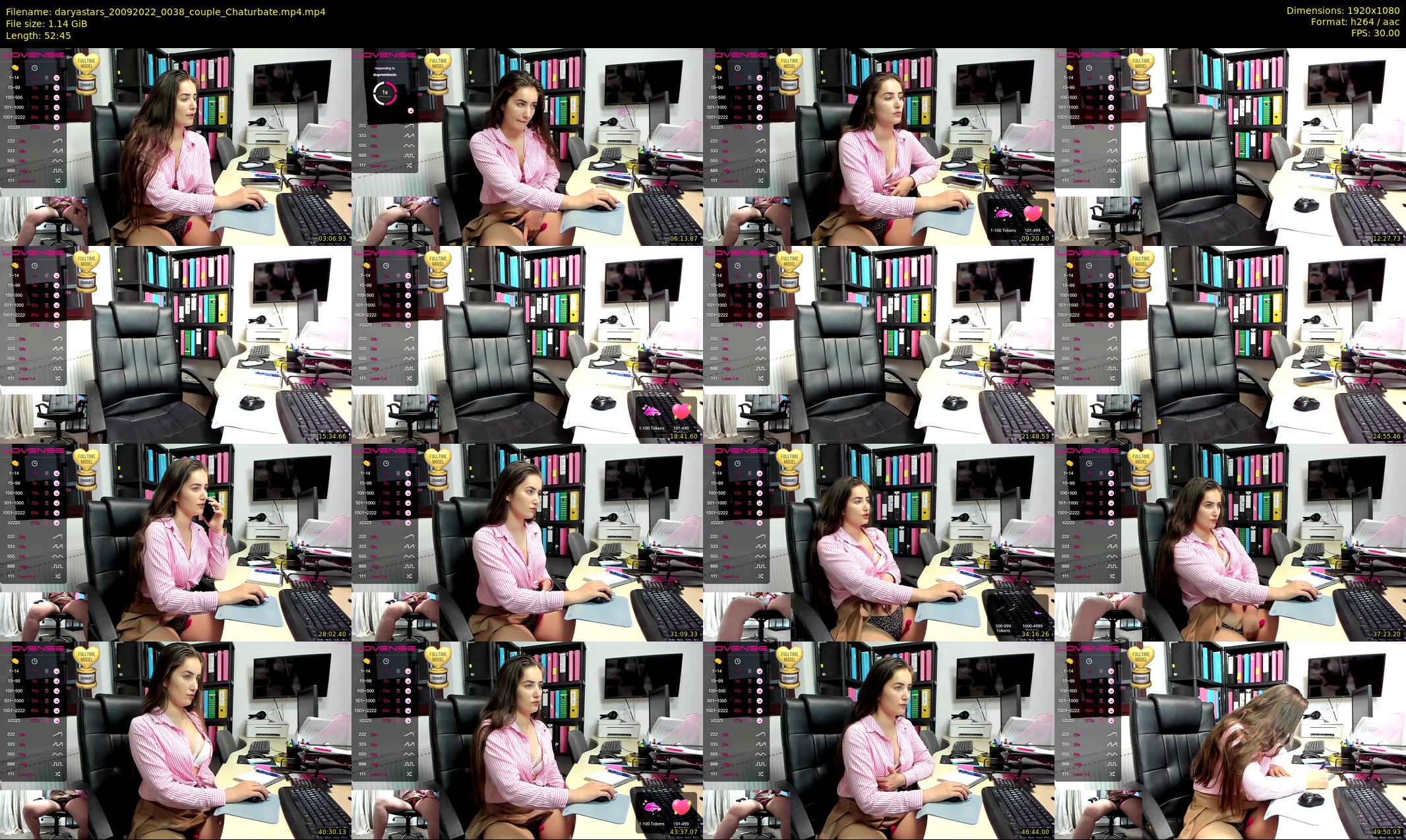 daryastars — 53 minute Chaturbate couple cam show recording, 1080p, Sep 20, 2022