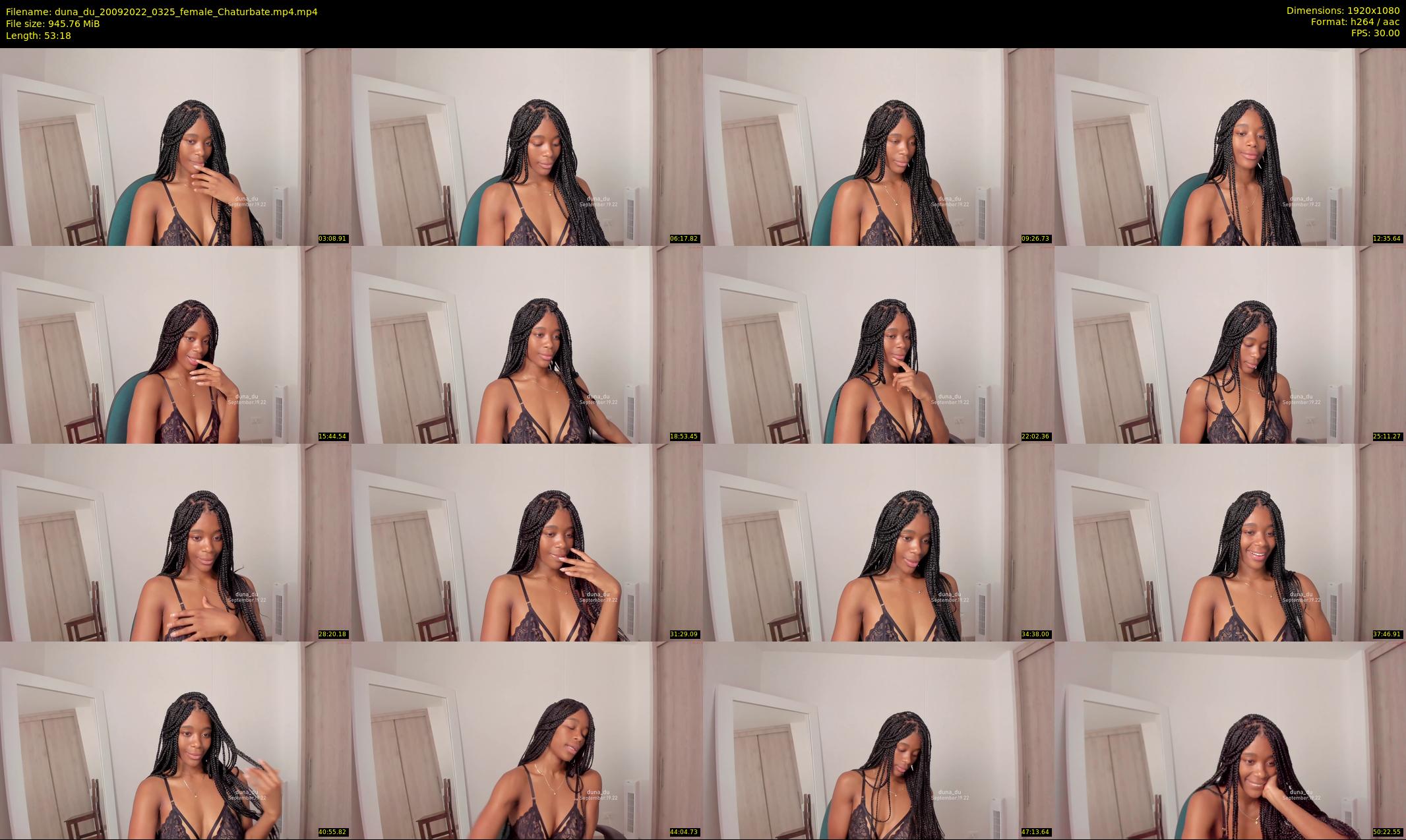 duna_du — 54 minute Chaturbate female cam show recording, 1080p, Sep 20, 2022