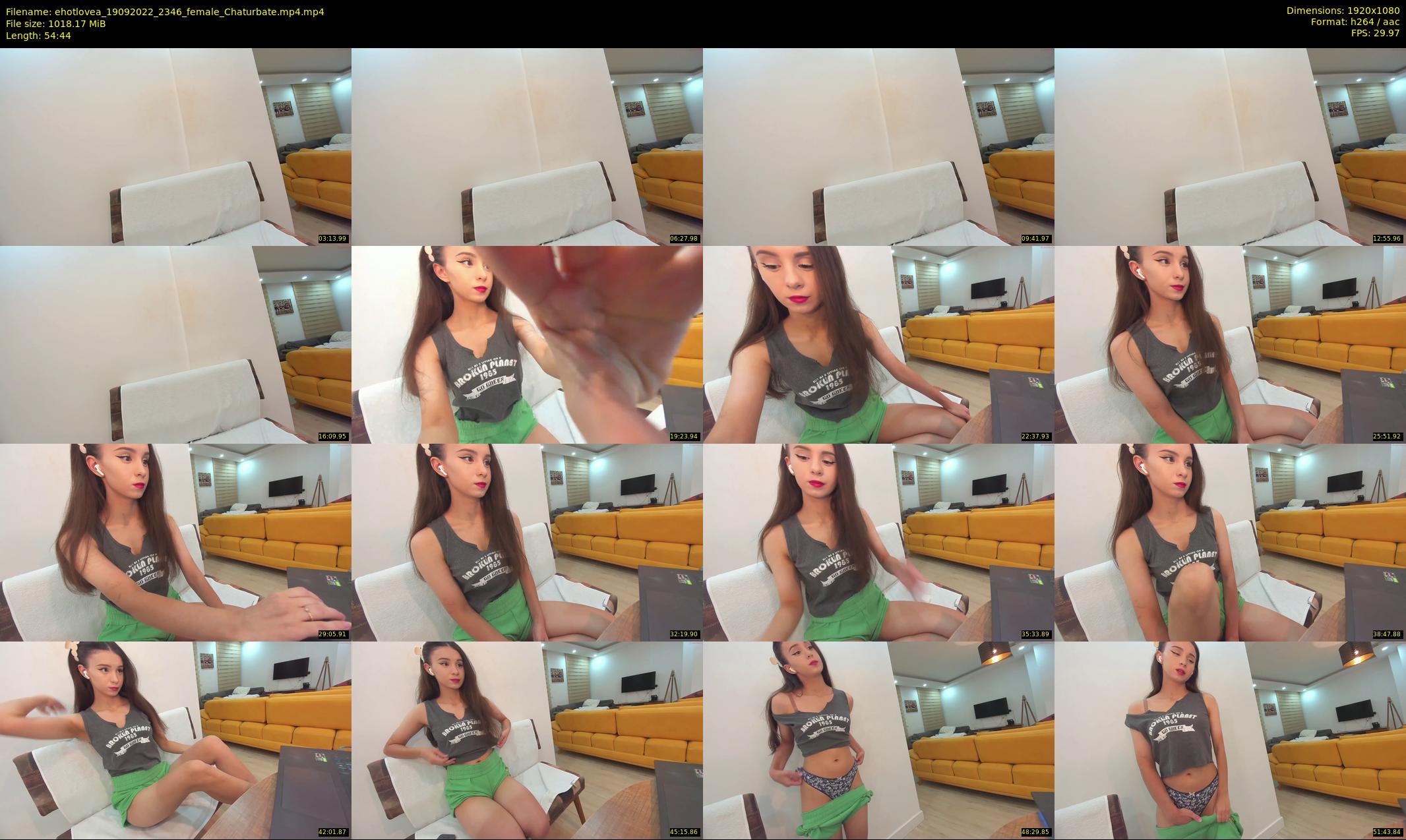 ehotlovea — 55 minute Chaturbate female cam show recording, 1080p, Sep 19, 2022