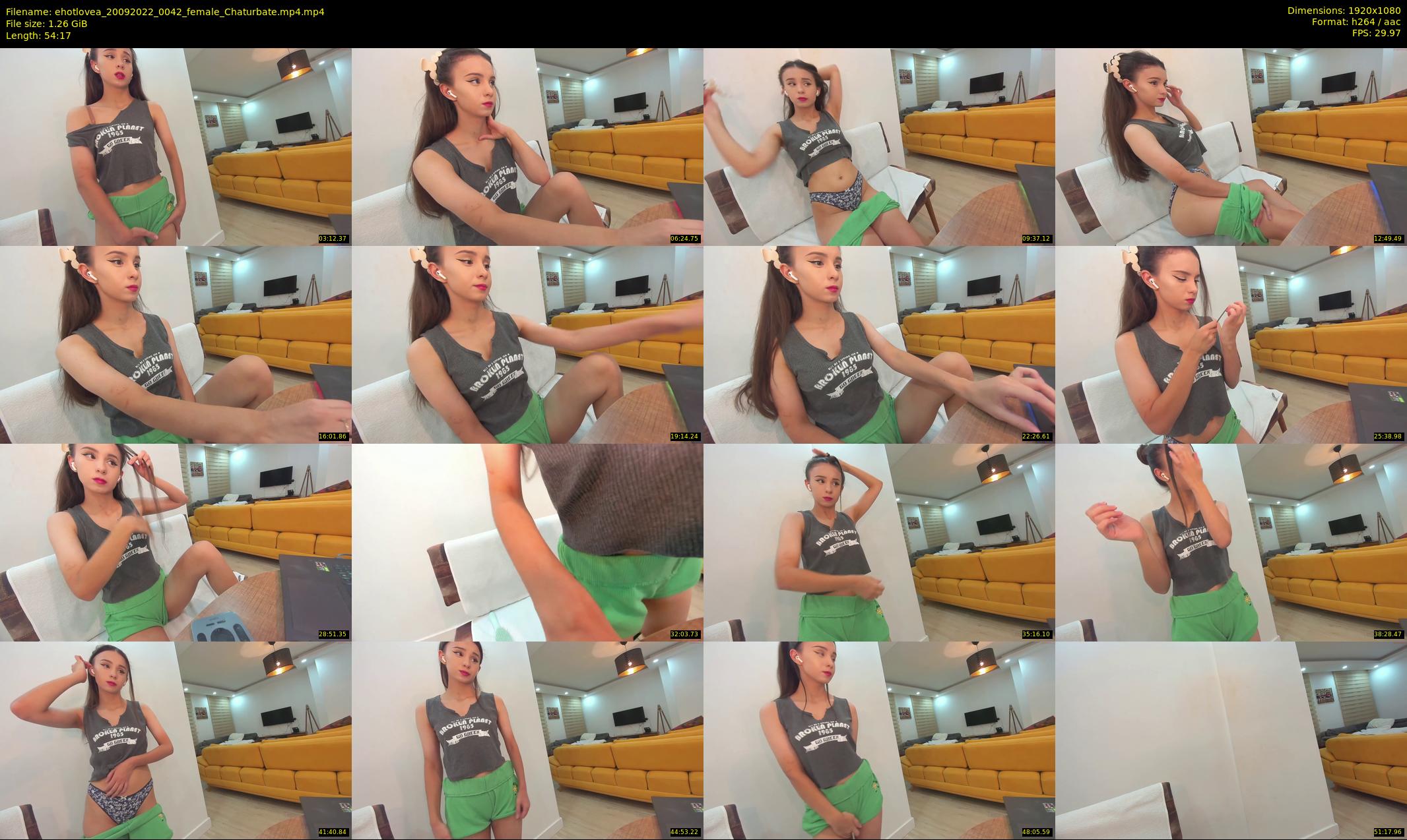 ehotlovea — 55 minute Chaturbate female cam show recording, 1080p, Sep 20, 2022