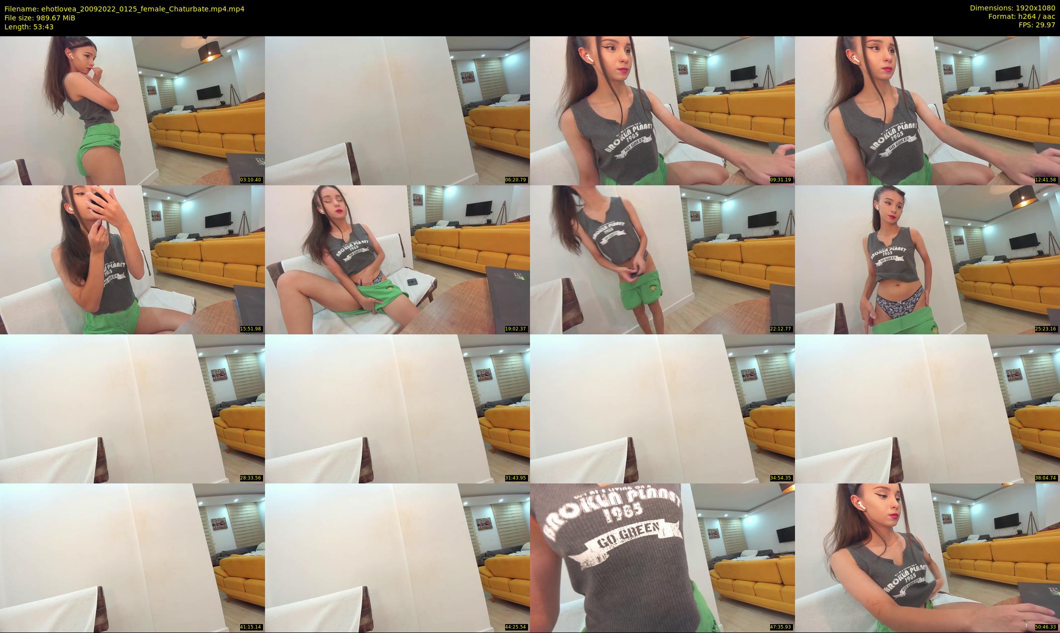 ehotlovea — 54 minute Chaturbate female cam show recording, 1080p, Sep 20, 2022