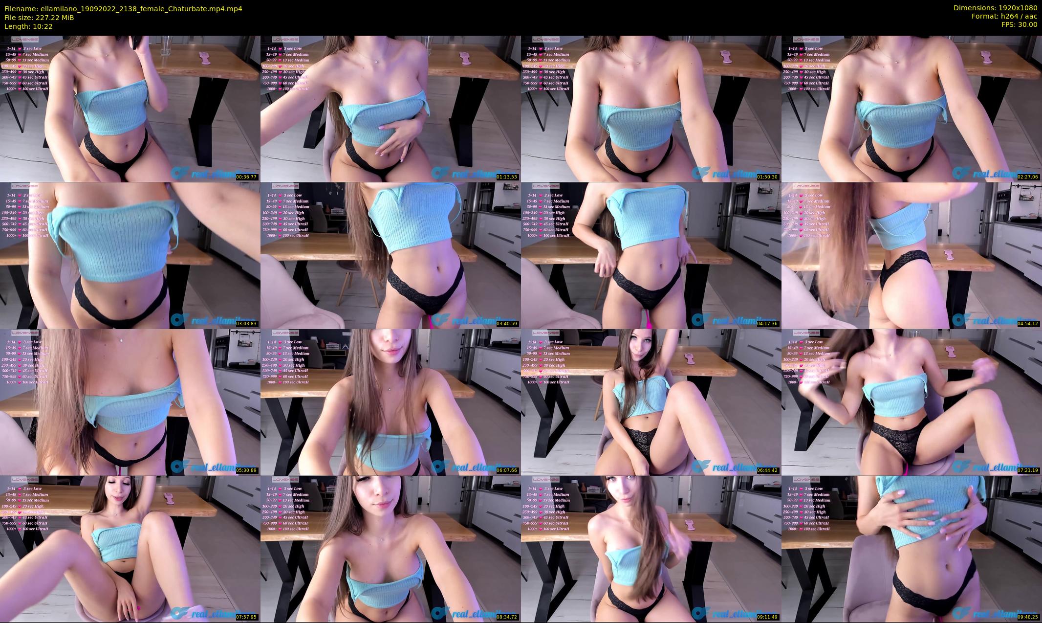 ellamilano — 11 minute Chaturbate female cam show recording, 1080p, Sep 19, 2022