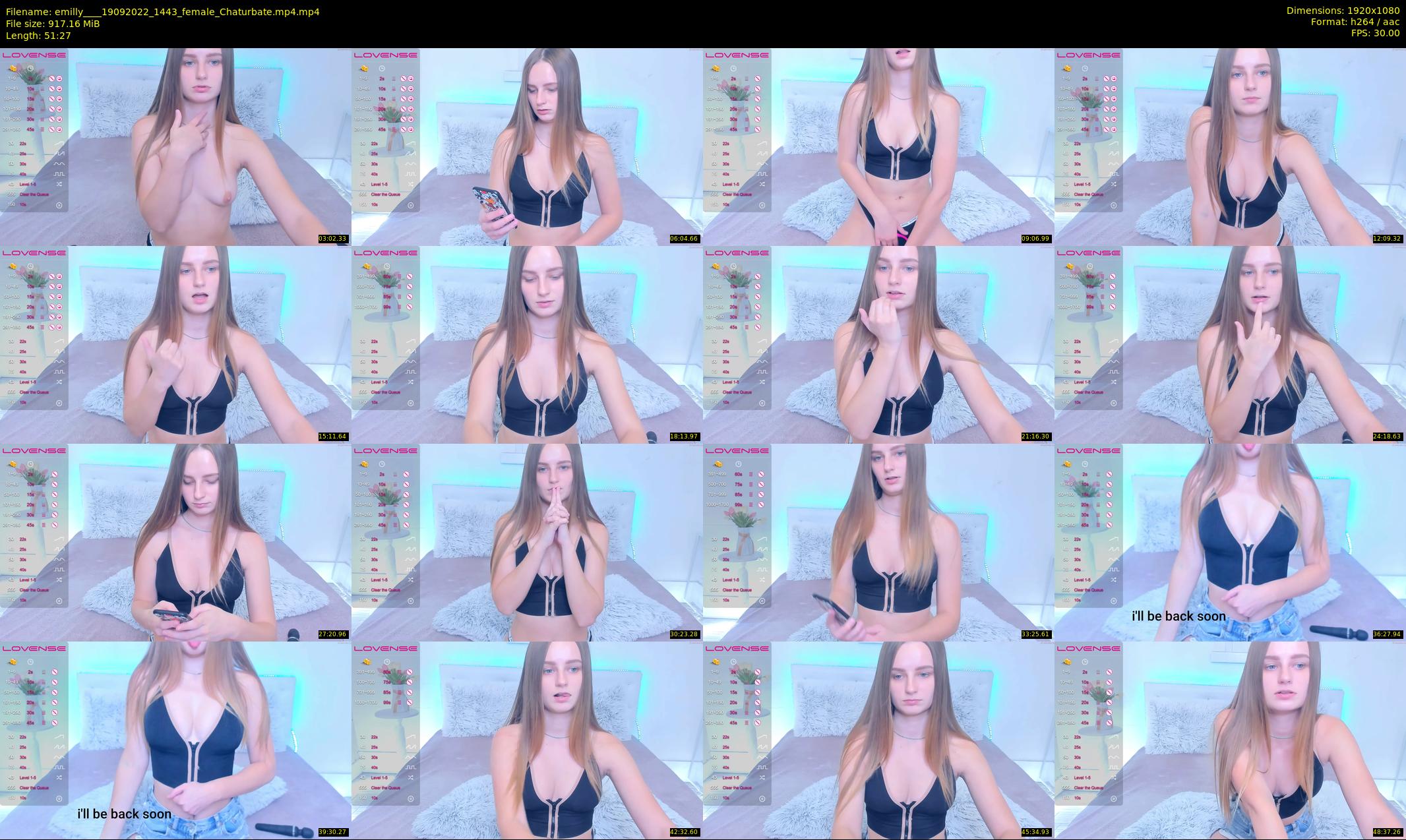emilly___ — 52 minute Chaturbate female cam show recording, 1080p, Sep 19, 2022