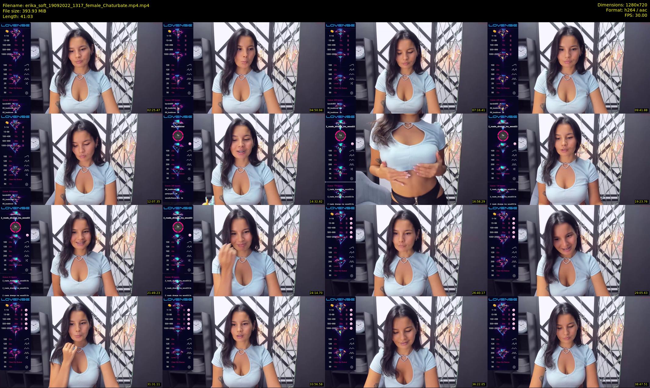 erika_soft — 42 minute Chaturbate female cam show recording, 720p, Sep 19, 2022